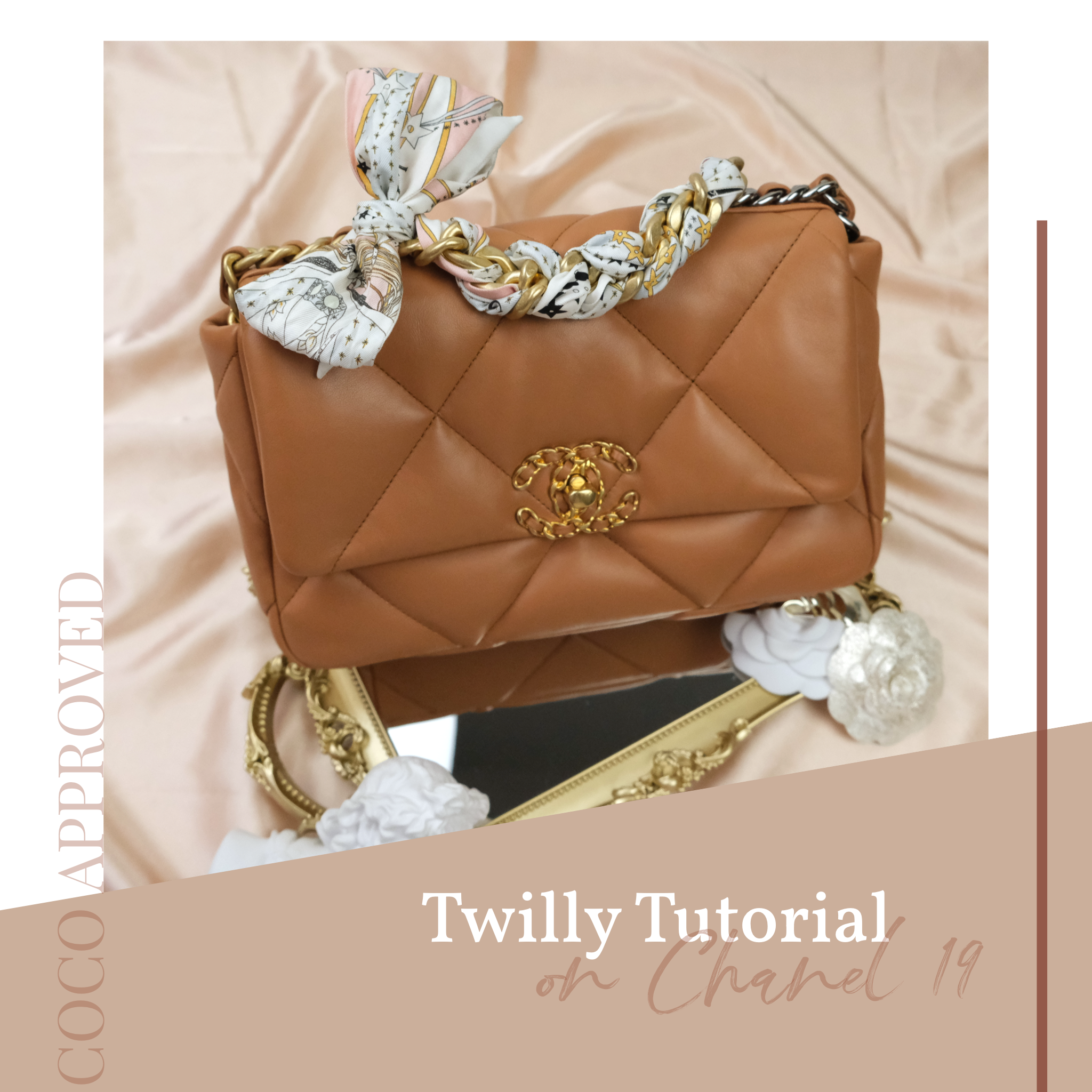 Turn Your Chanel 19 To A Unique Piece Twilly Tutorial Coco