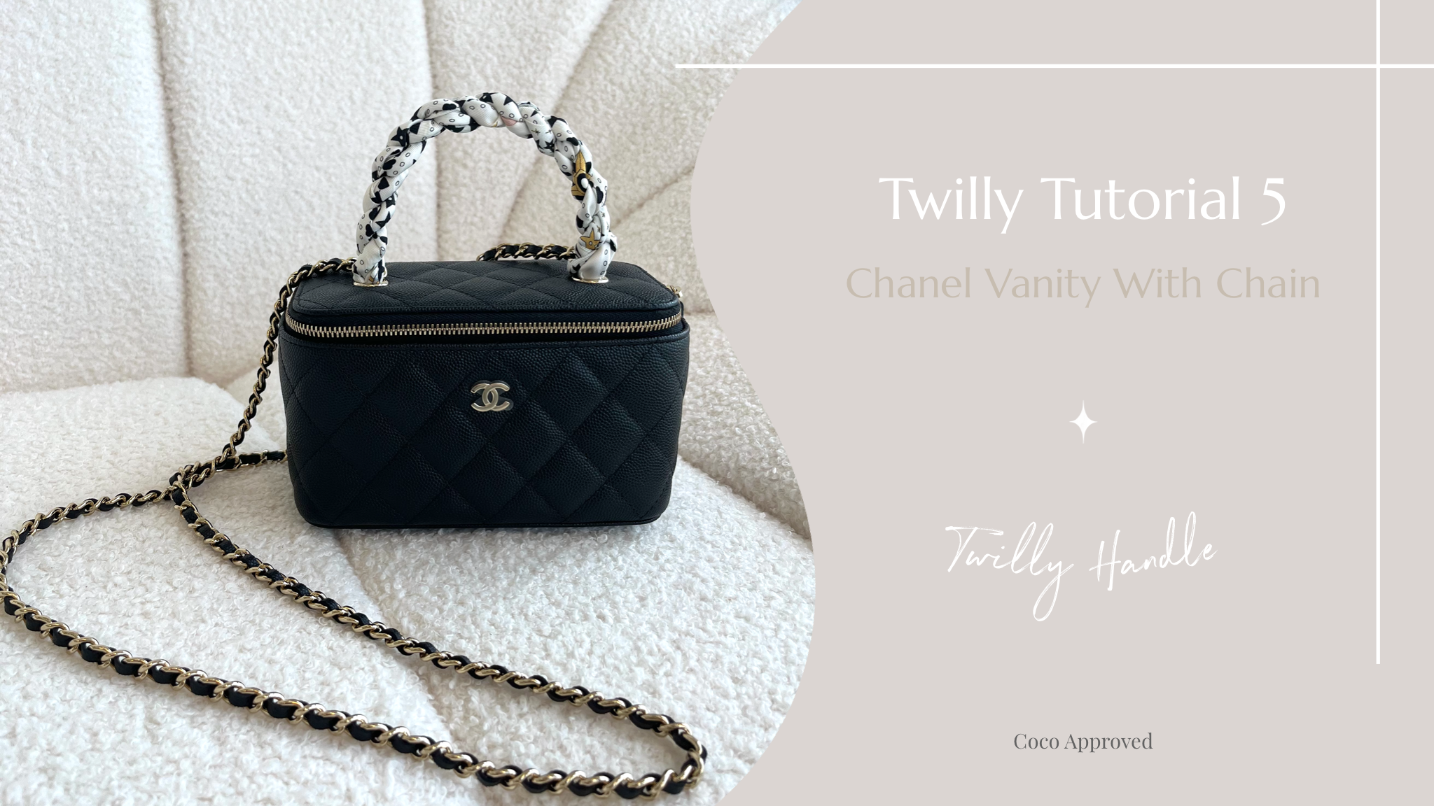 Chanel classic small vanity with chain Clearance