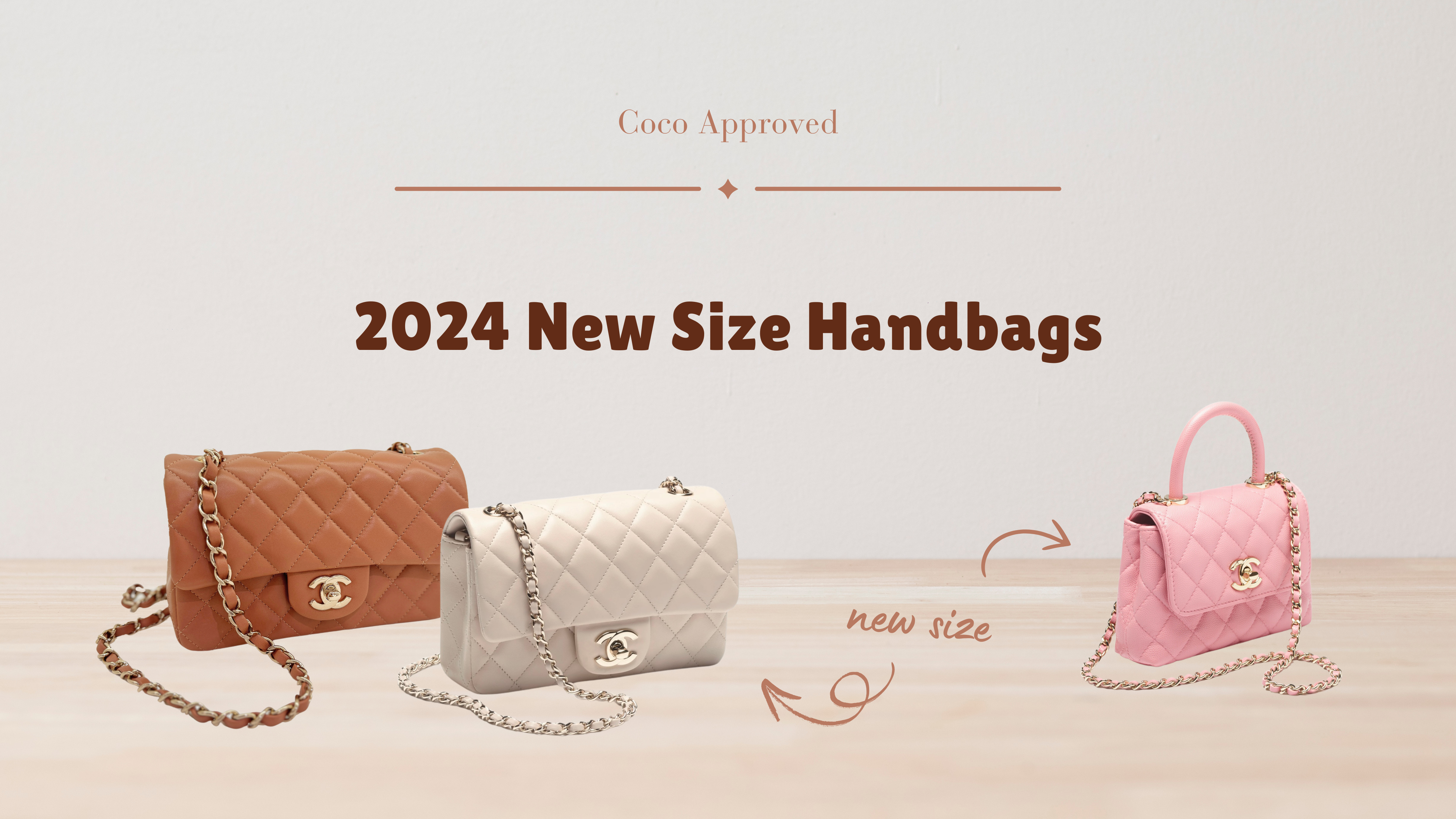 2024 New Size Handbags: Mini rectangular, Coco Handle