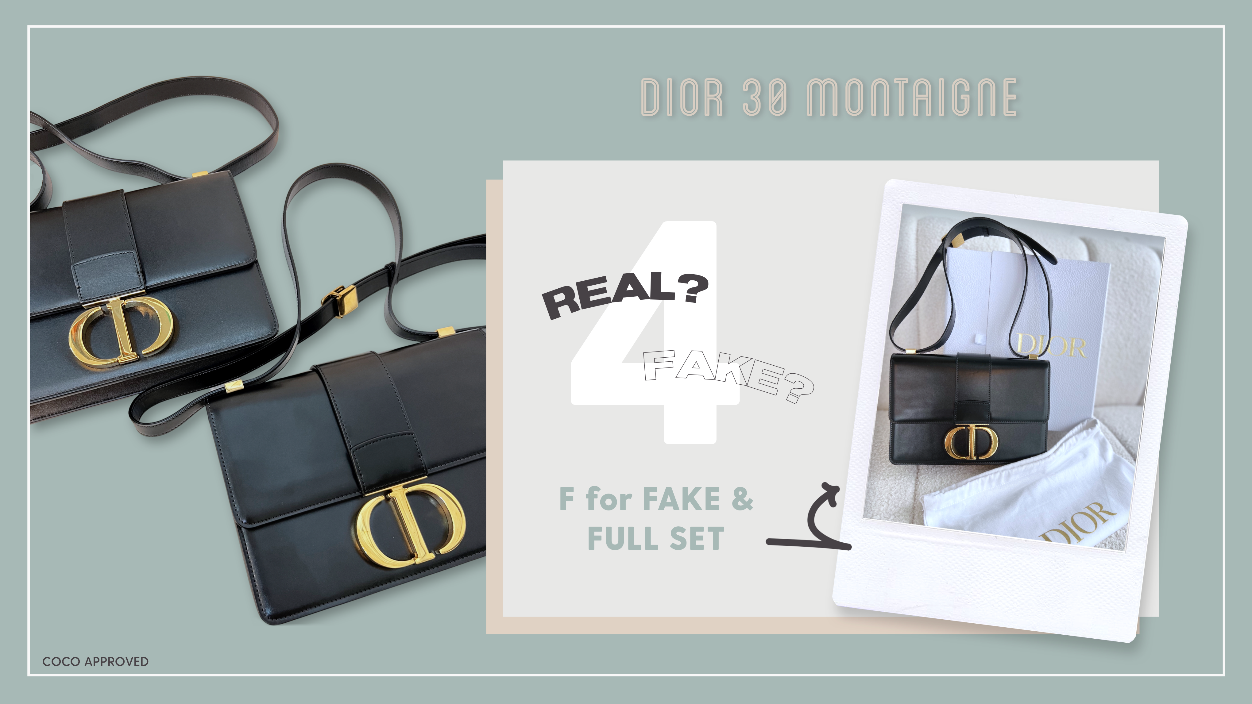 30 Montaigne Bag, Authentic & Vintage