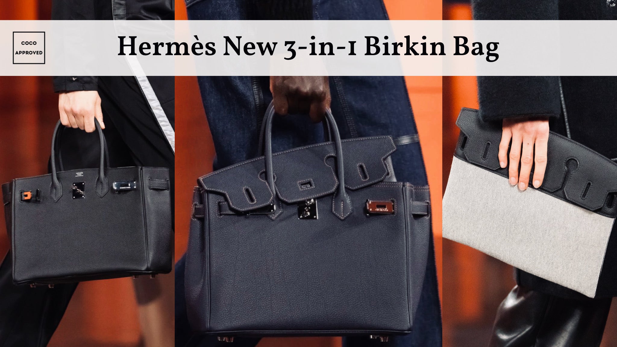 Hermes Birkin 30, 3-in-1, Black Togo