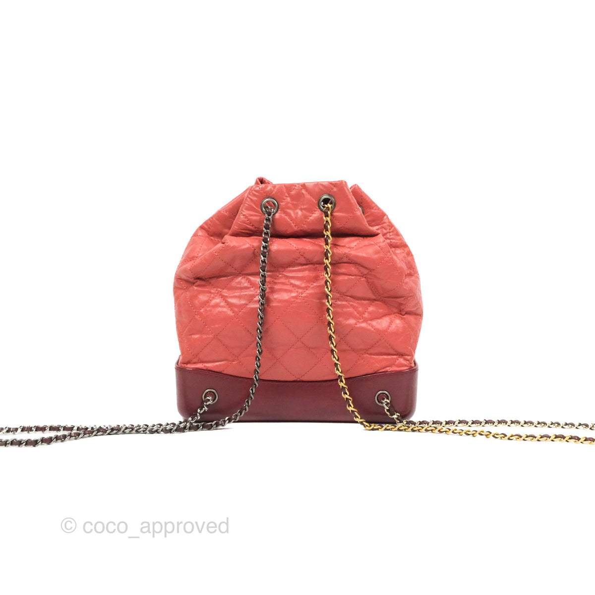 Chanel Medium Gabrielle Backpack Quilted Red Aged Calfskin – Coco Approved  Studio