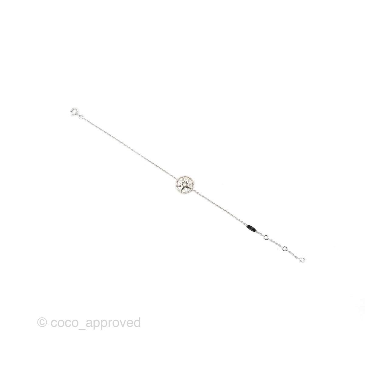 Dior Rose Des Vents Bracelet Diamonds/Mother of Pearl White Gold – Coco  Approved Studio