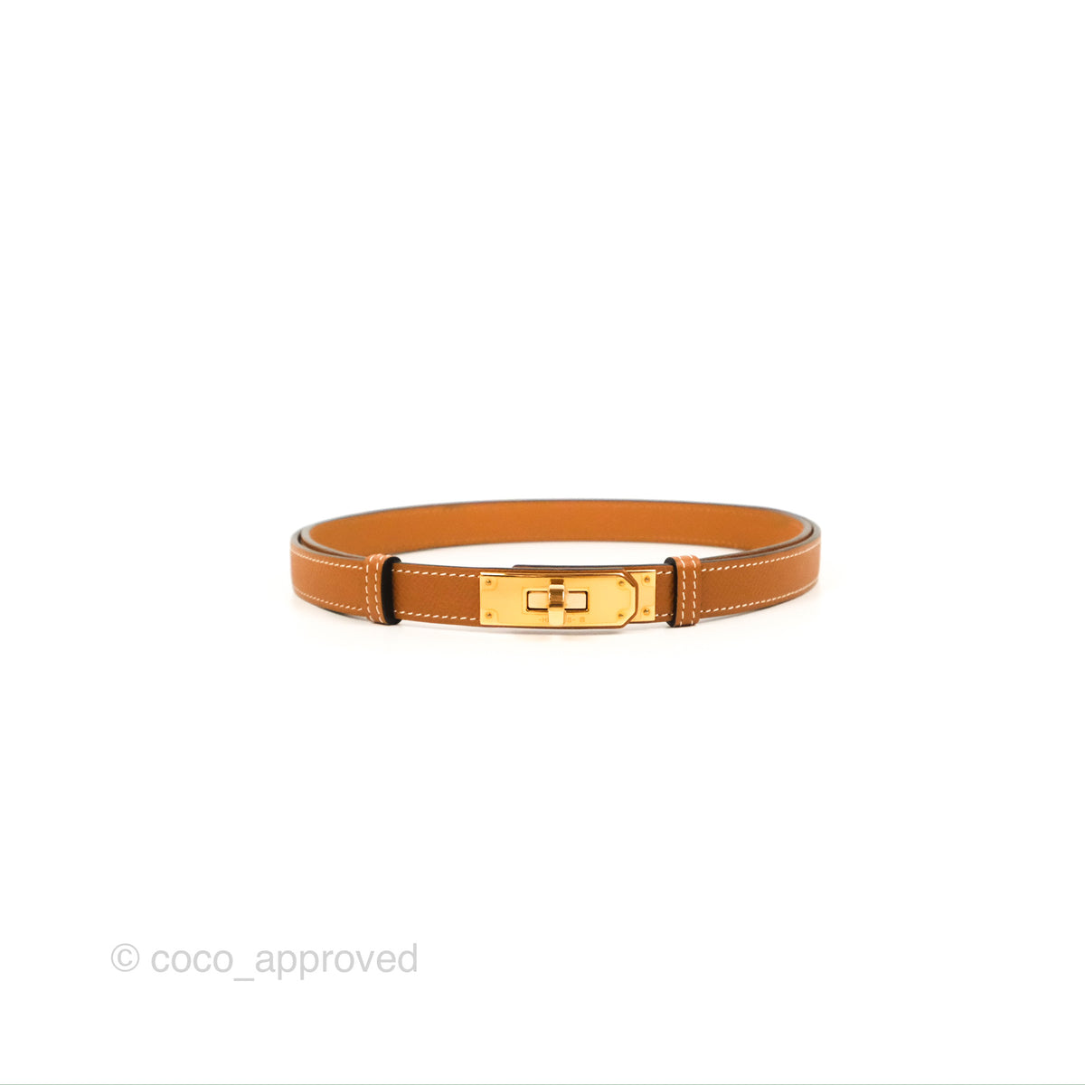 Hermès Kelly Buckle Belt Gold Epsom Gold Hardware – Coco Approved Studio