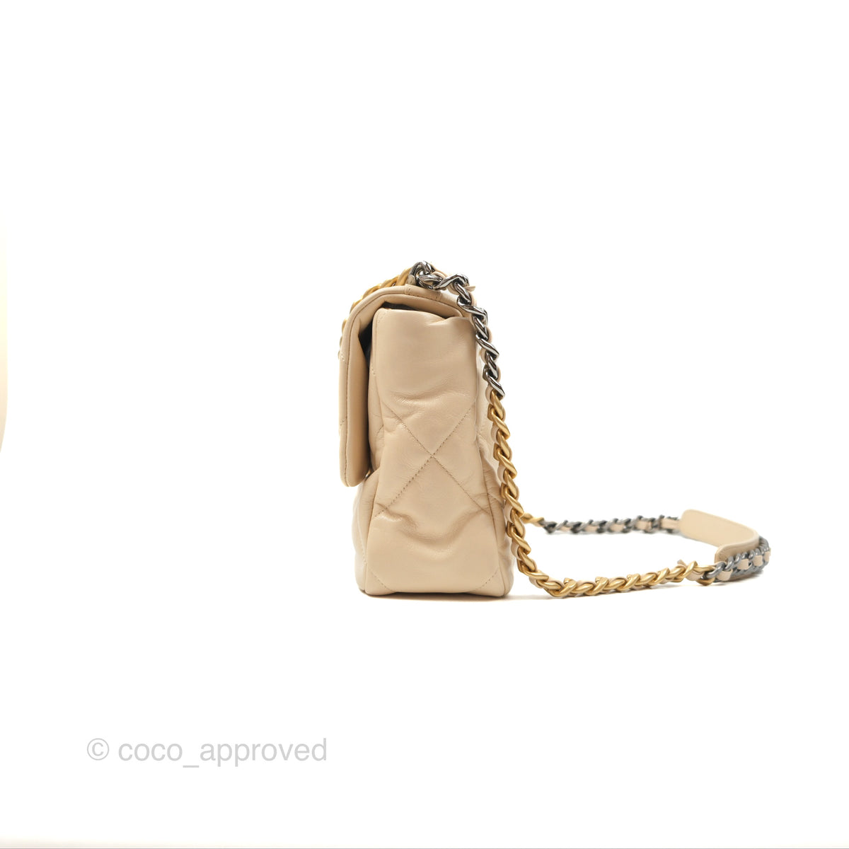 Chanel 19 Medium Beige Mixed Hardware Coco Approved Studio chanel-19-medium-beige-mixed-hardware-coco-approved-studio
