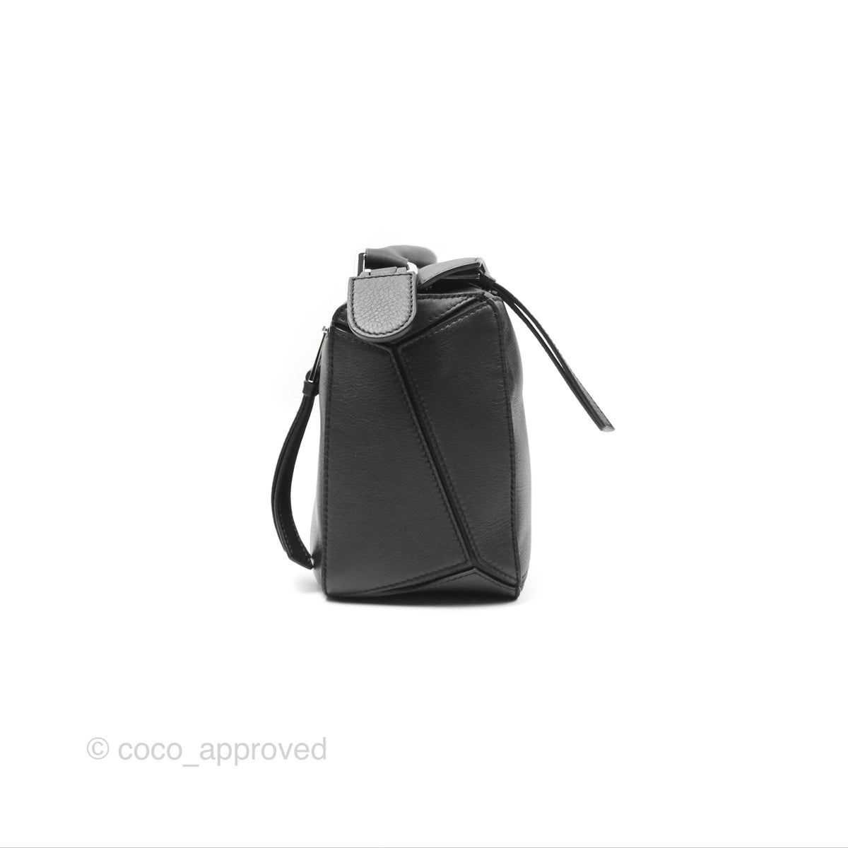 Loewe Small Puzzle Bag Black Calfskin Coco Approved Studio