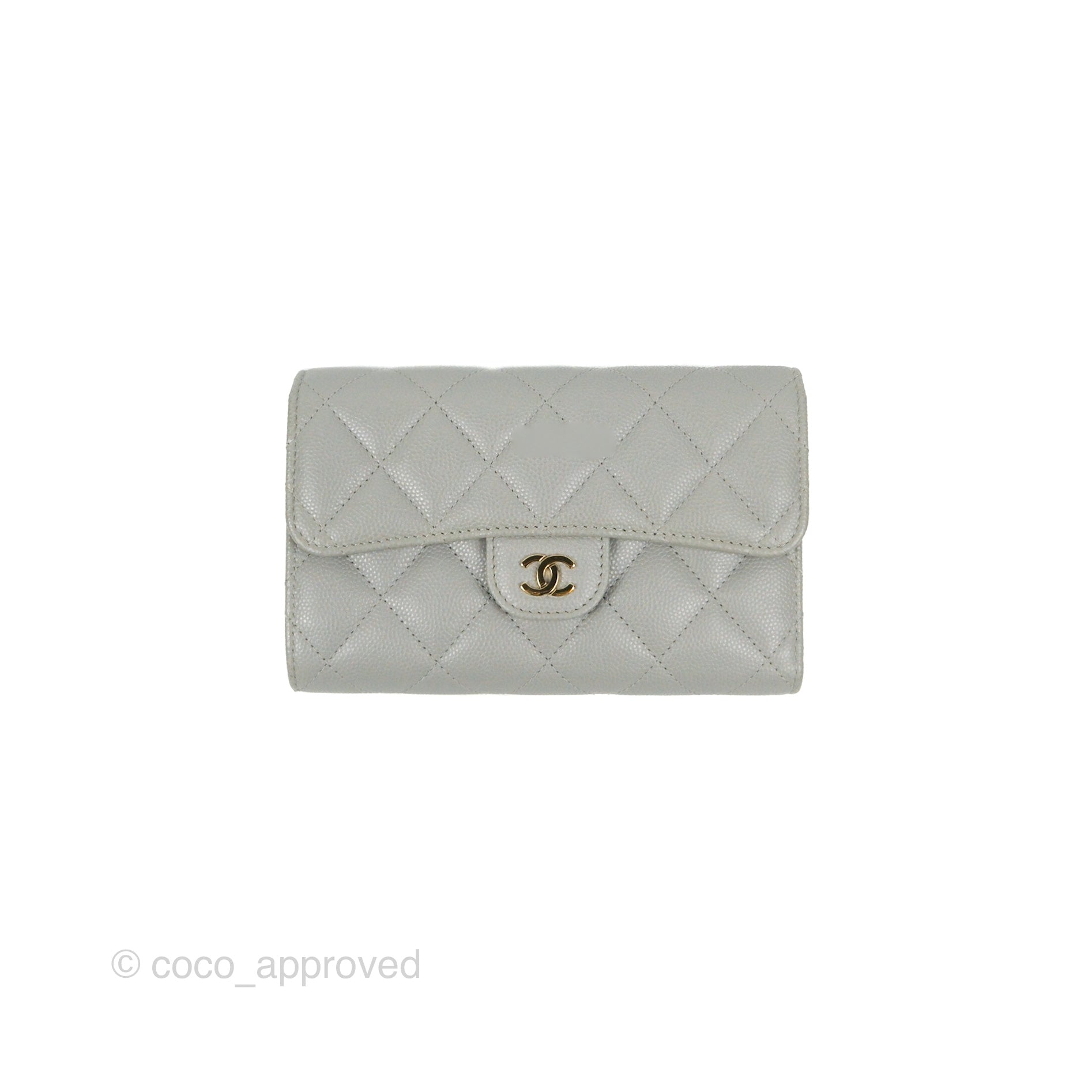 Chanel Card Holder Grey 20C