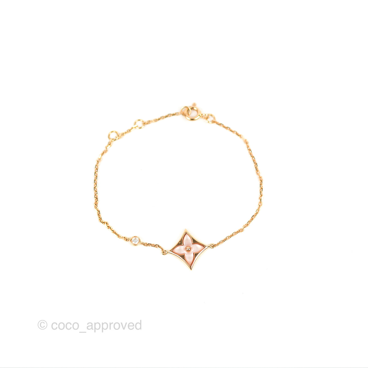 Colour Blossom BB Star Bracelet, Pink Gold, Malachite And Diamond -  Categories Q05504