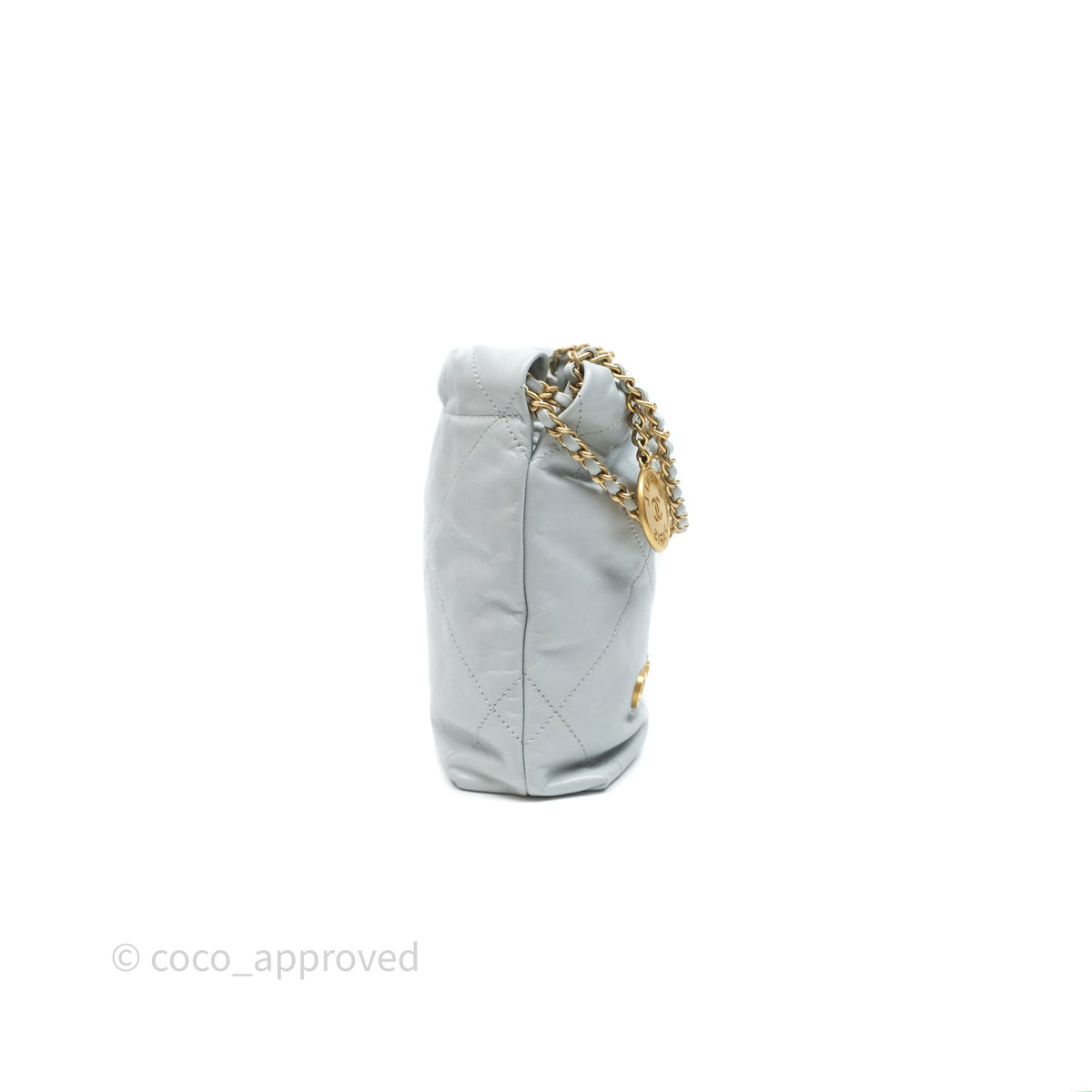 Chanel 2026 Bag 22cm Yellow Grained Shiny Calfskin main image 1