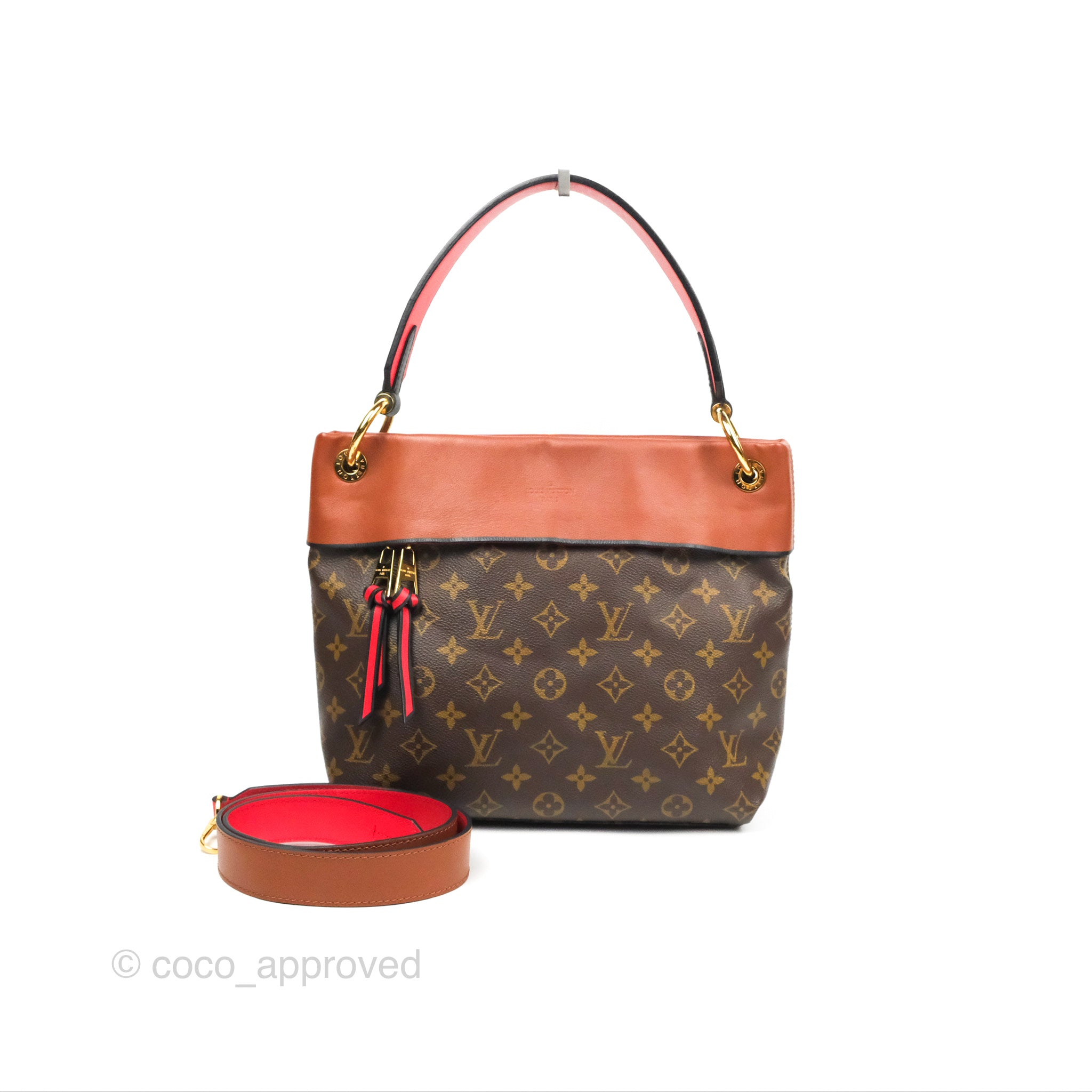 Louis Vuitton Tuileries Besace Bag Brown/Red Monogram – Coco