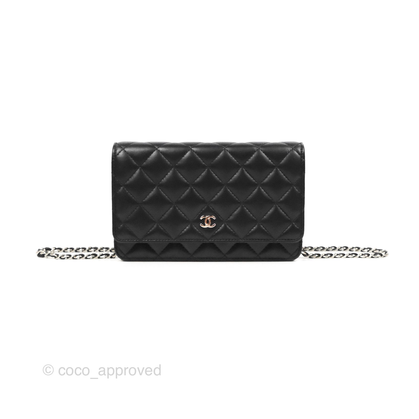 Chanel Classic Zip Long Wallet Quilted Black Patent Silver Hardware – Coco  Approved Studio