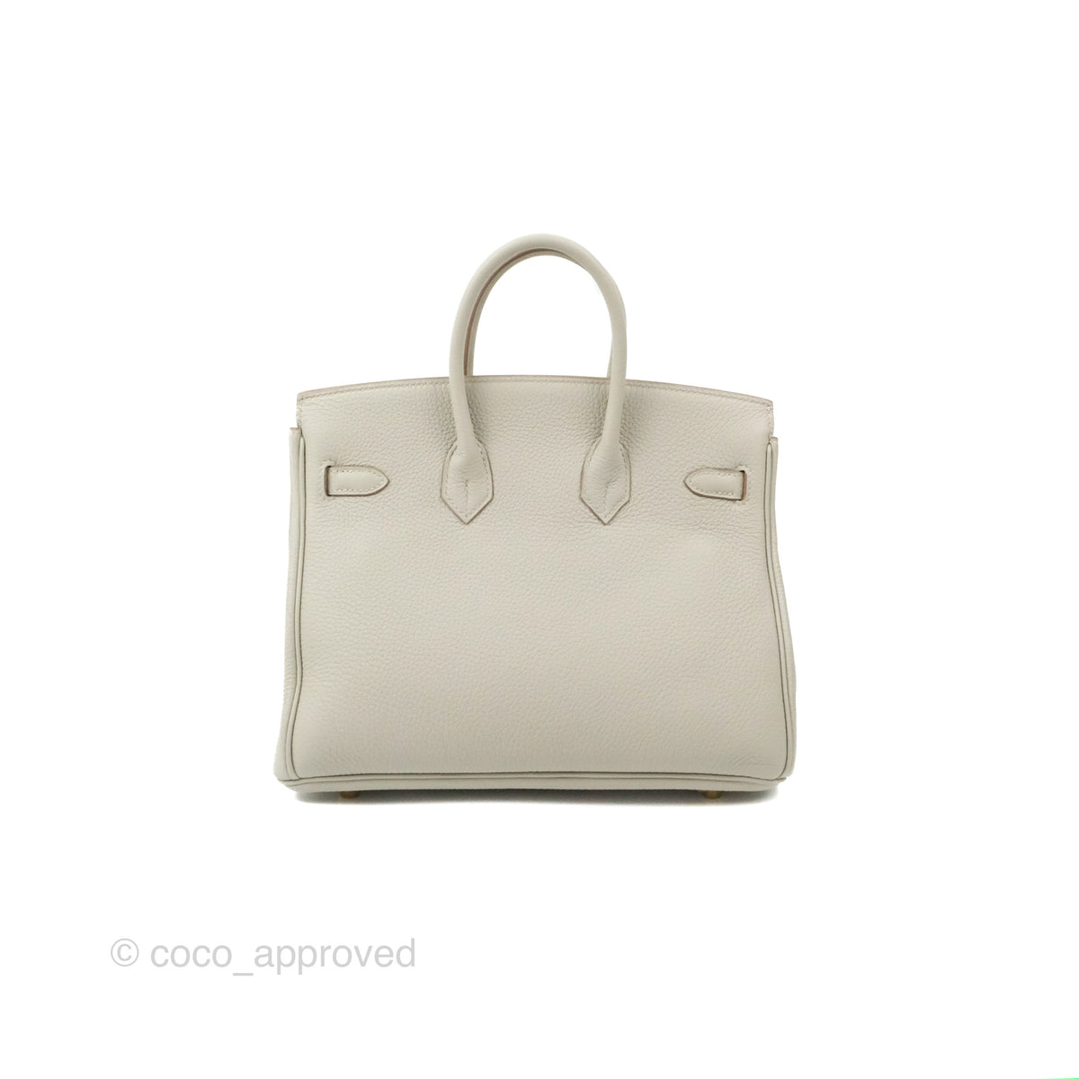 Hermès Birkin 25 Verso Togo Gris Perle / Nata Palladium Hardware