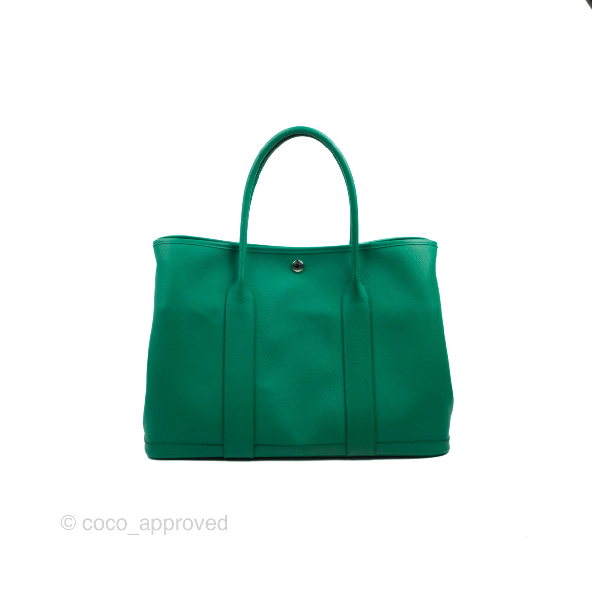 Hermès Garden Party 36 Vert Jade Epsom – Coco Approved Studio