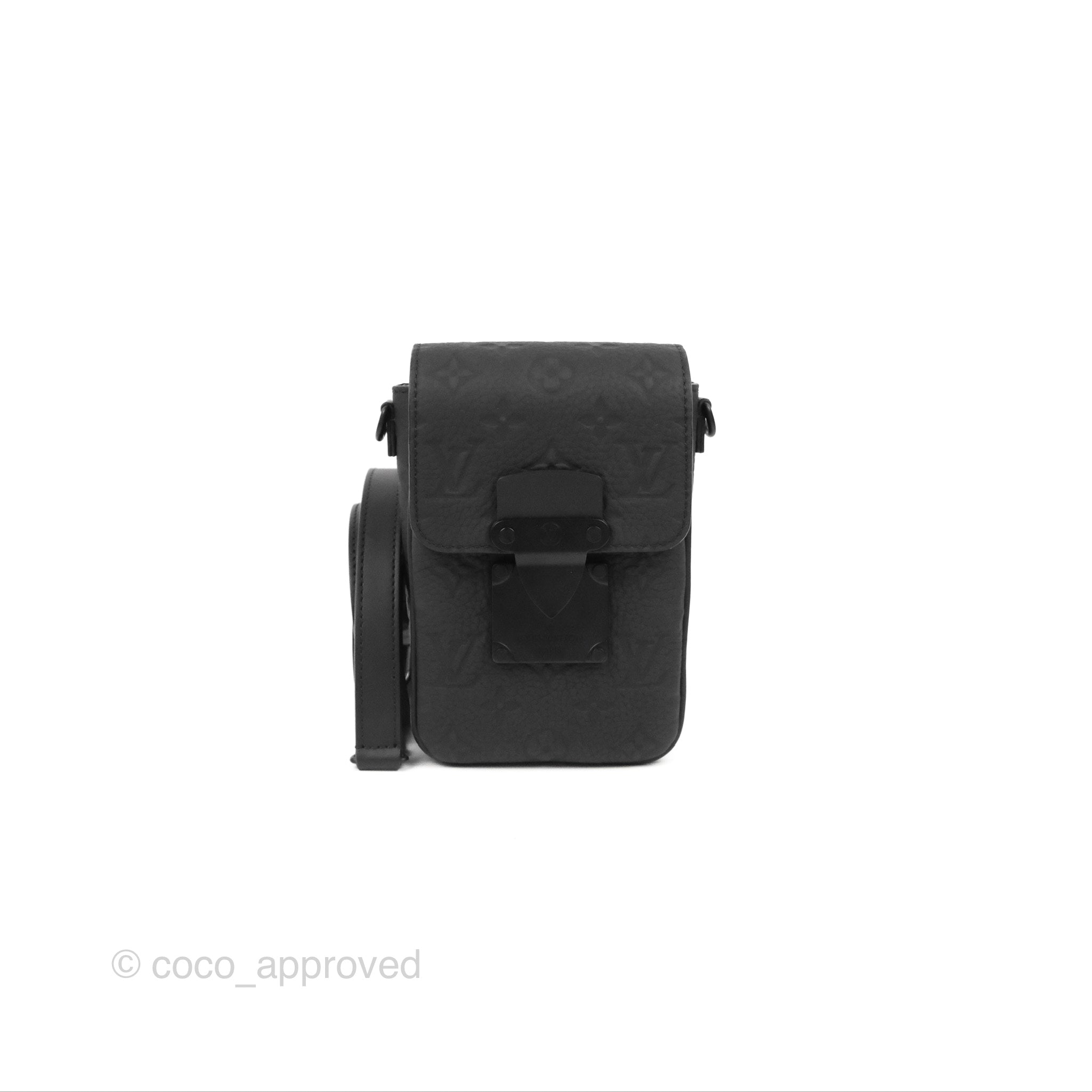 S-Lock Vertical Wearable Wallet Monogram Black