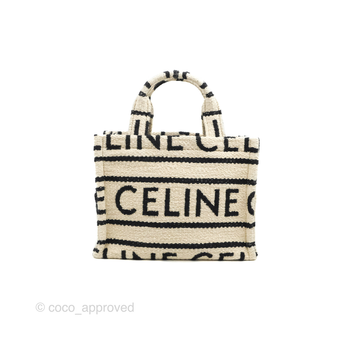 Celine Small Cabas Thais Textile with Celine All-Over White – Coco Approved  Studio