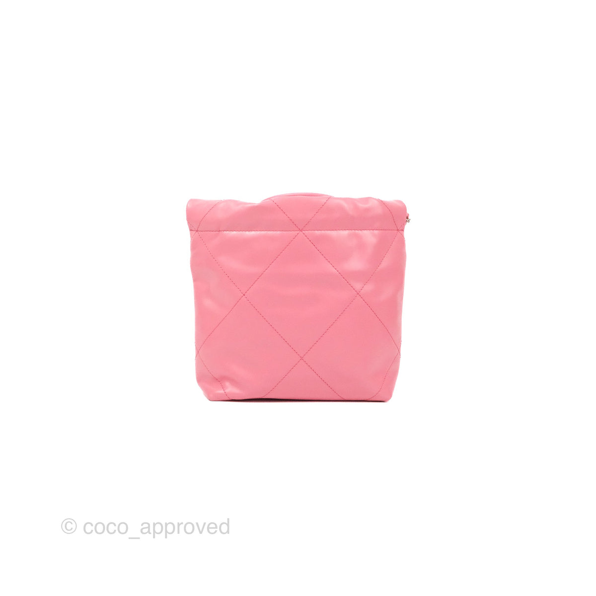 Chanel 22 Mini Bag Pink Shiny Crumpled Calfskin – Coco Approved Studio