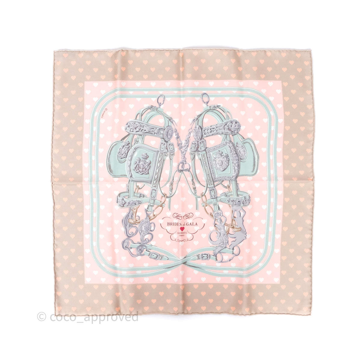 Hermès Brides de Gala Love Silk Scarf 45 – Coco Approved Studio
