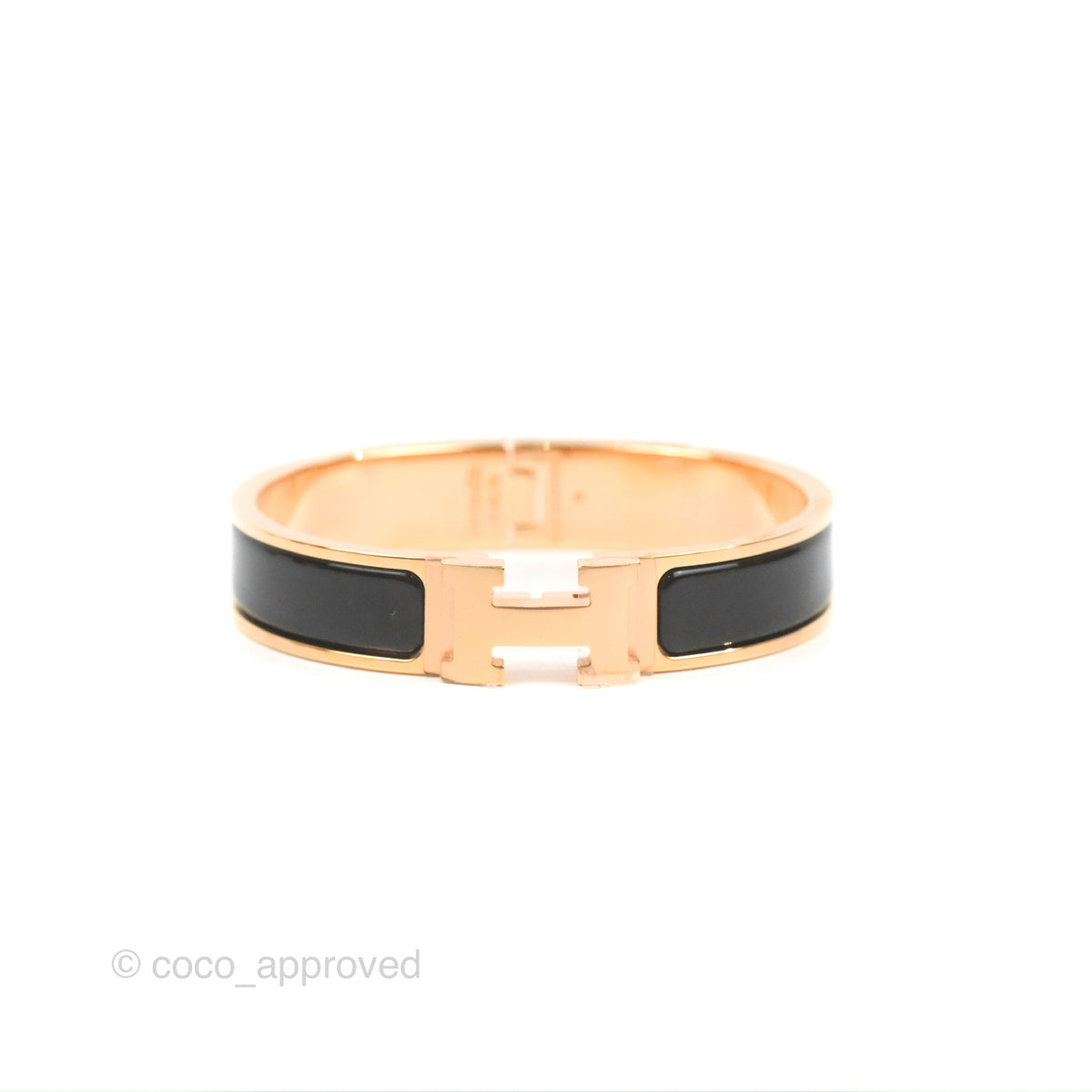 Hermès Clic H Bracelet Rose Patch PM – Coco Approved Studio