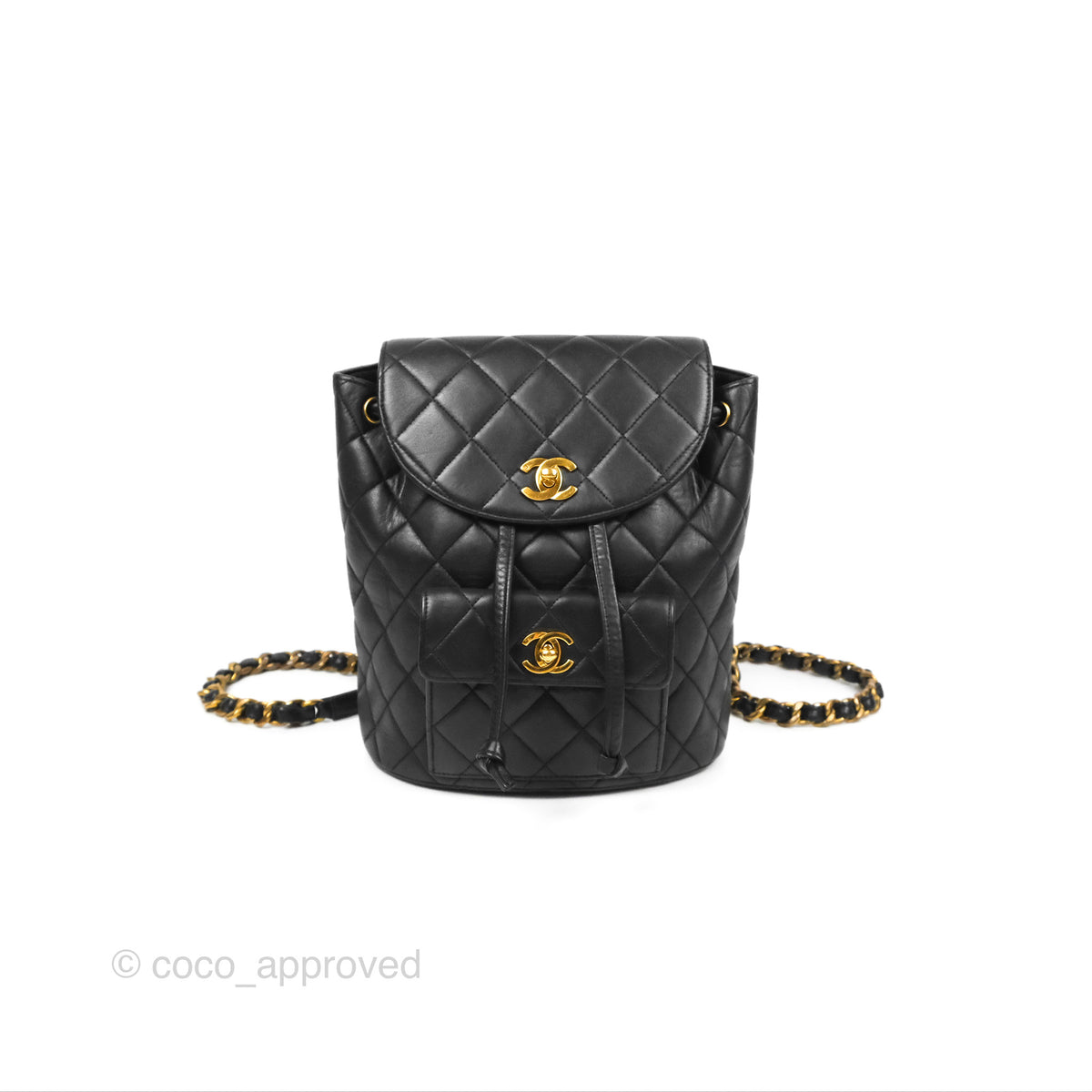 CHANEL Quilted Mini Duma Backpack Gold Hardware