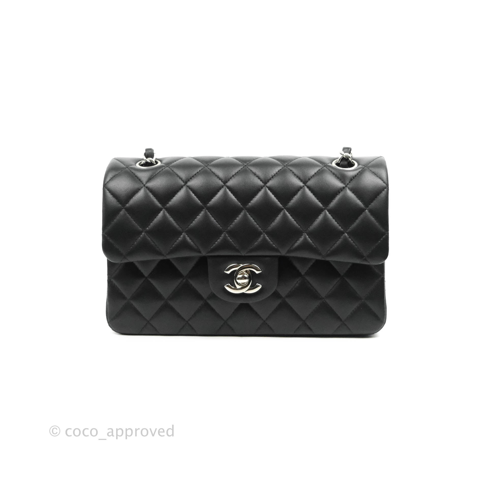 Chanel Mini Flap Bag Black in Lambskin Leather with Gold-tone - US