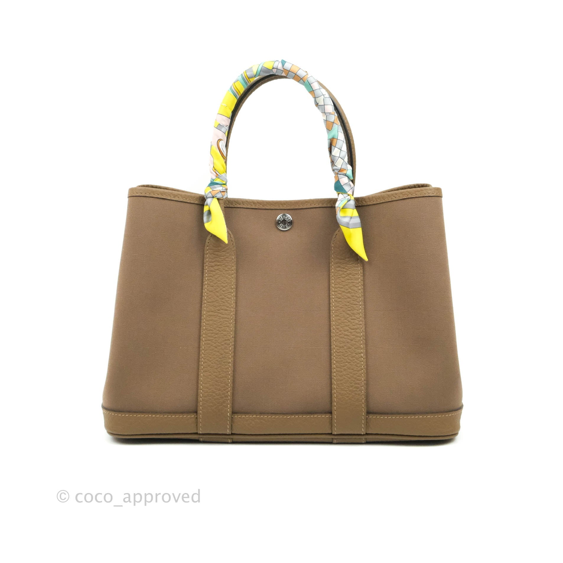 Hermès Garden Party 30 Canvas Brown – Coco Approved Studio