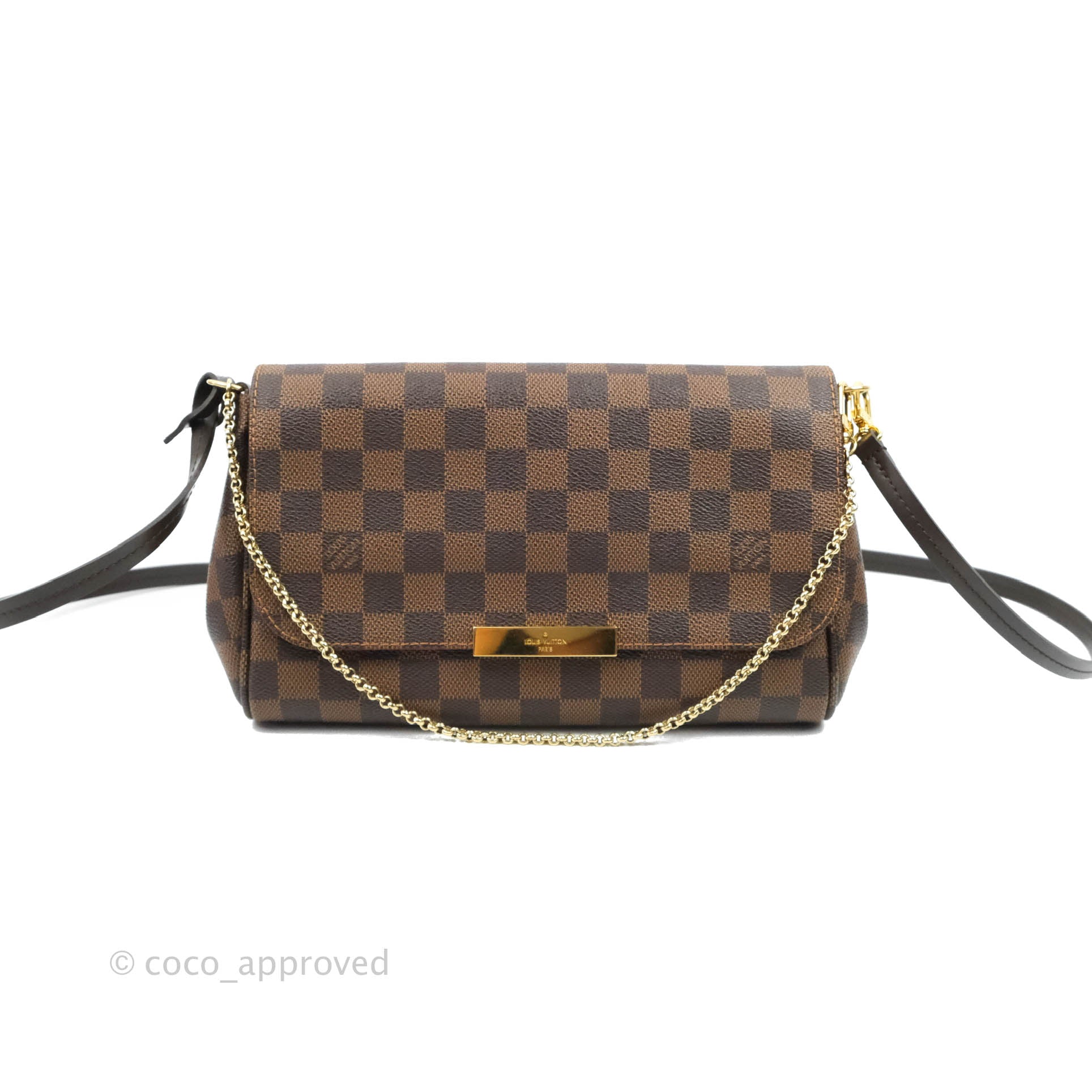 Louis Vuitton Damier Ebene Favourite mm Crossbody Bag