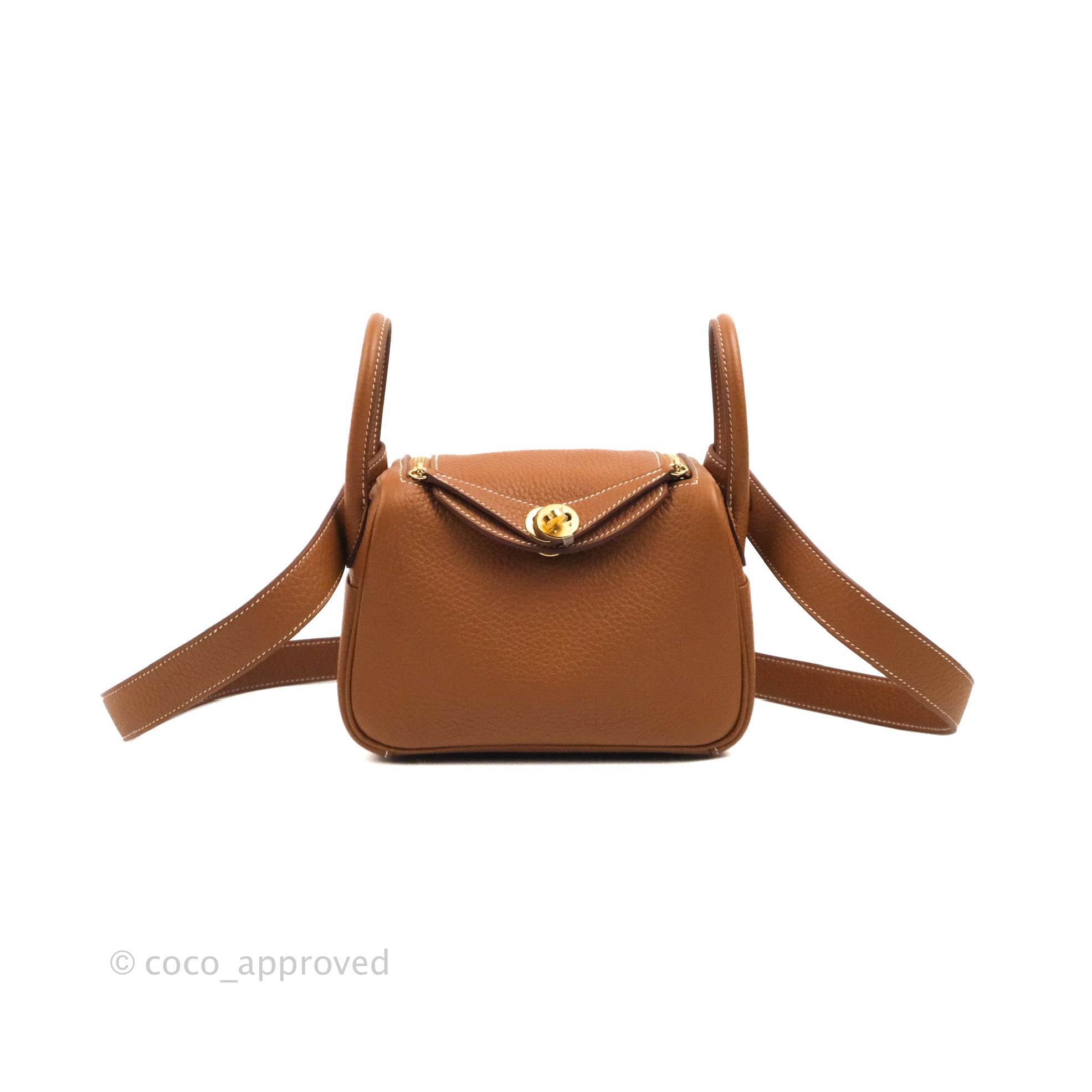 Hermès Mini Lindy 20 Gold Clemence Gold Hardware – Coco Approved