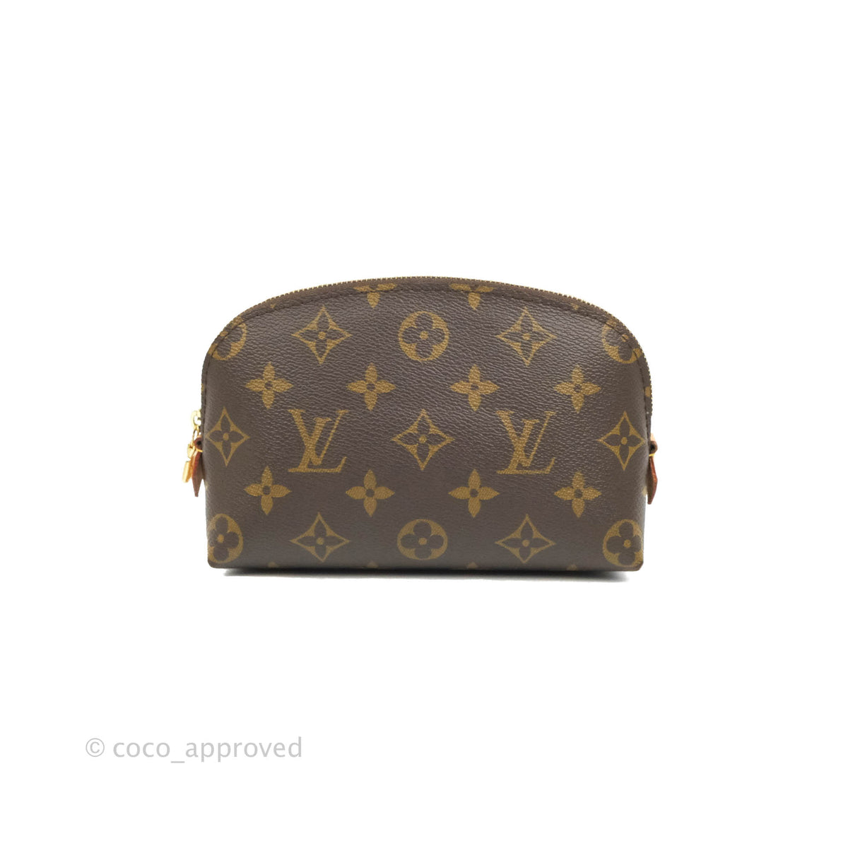 Louis Vuitton 100% Coated Canvas Brown Cosmetic Pouch One Size - 53% off