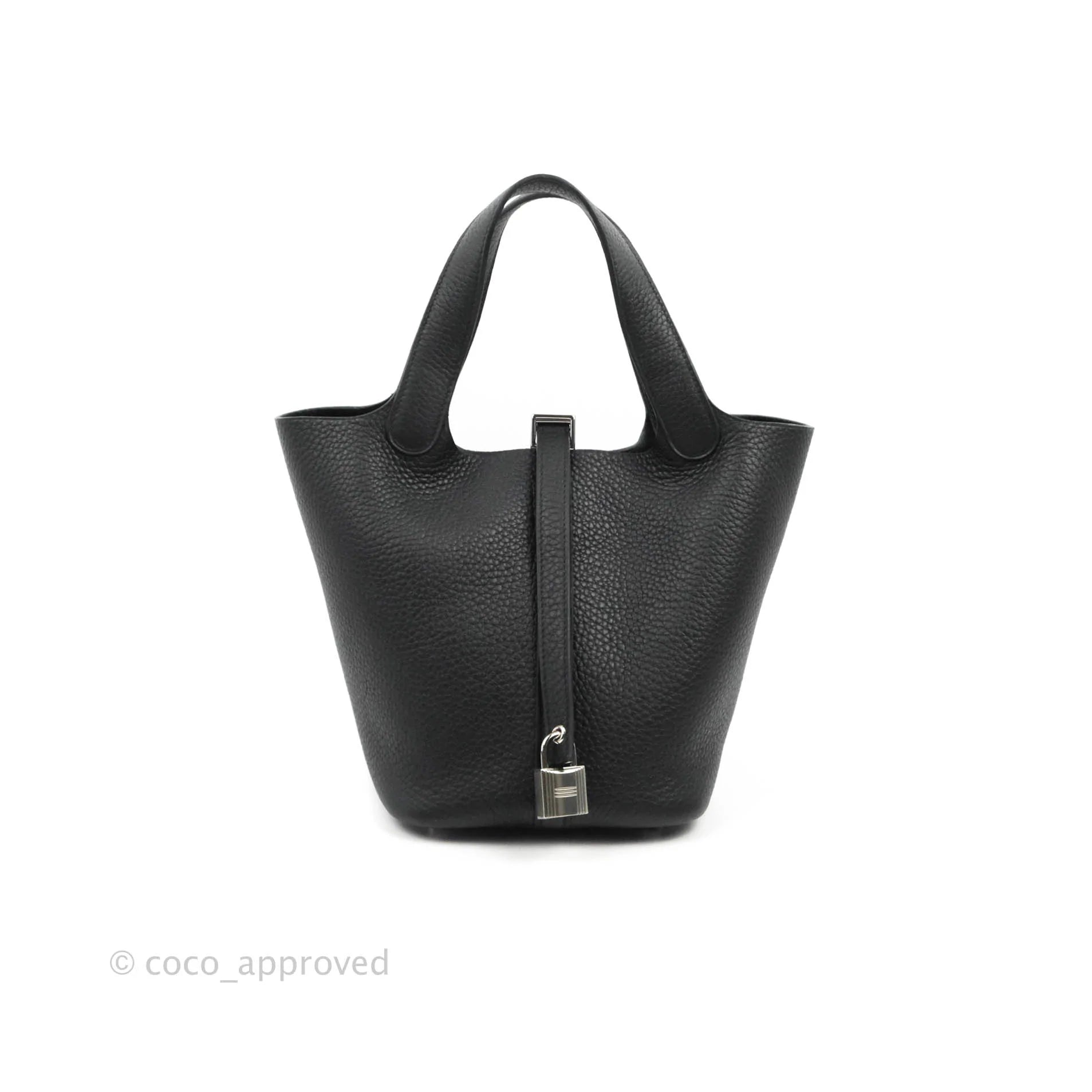 Hermès Clemence Picotin Lock 18 - Black Handle Bags, Handbags - HER442051