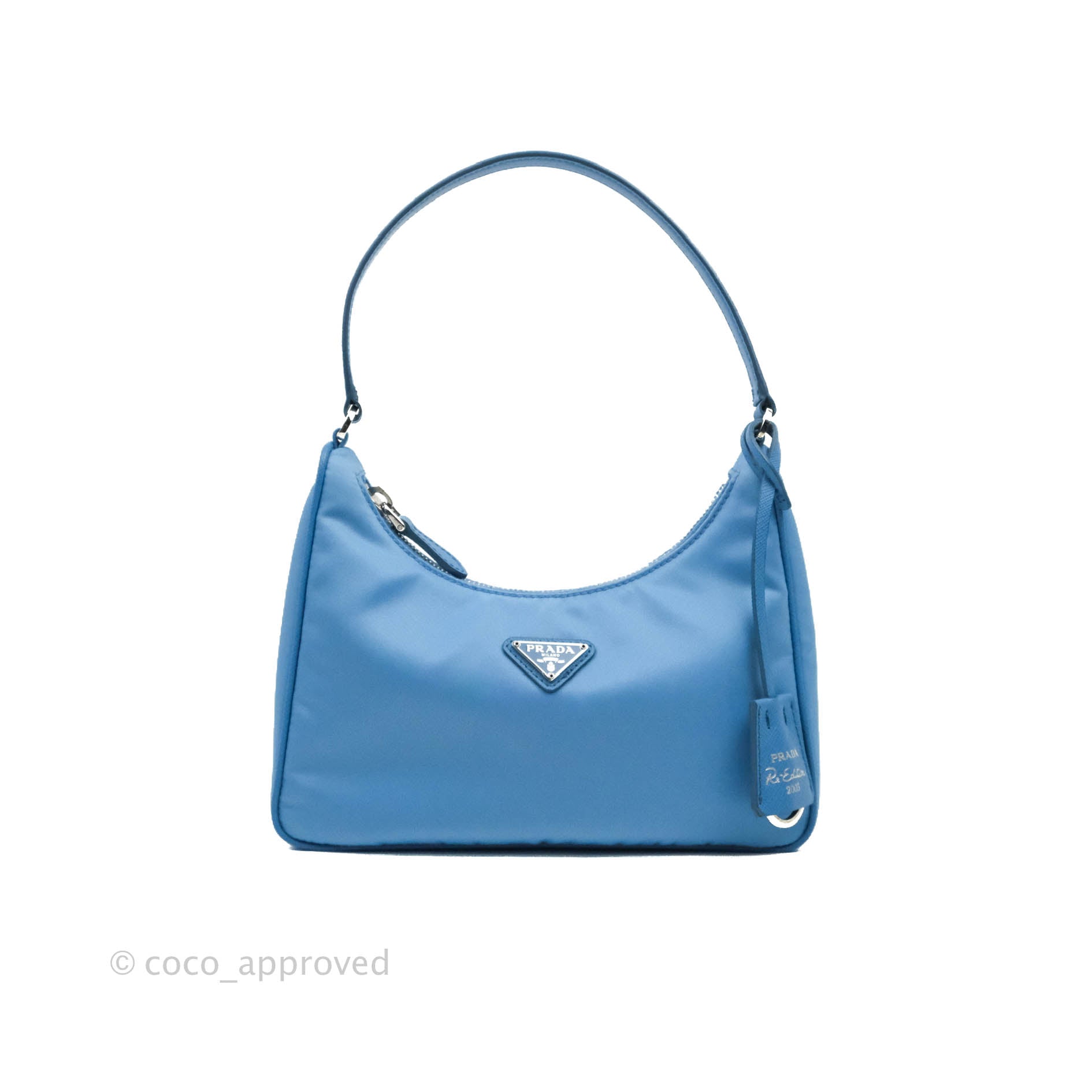 Prada Re-Edition 2005 Re-Nylon Mini Bag Blue Silver Hardware – Coco  Approved Studio