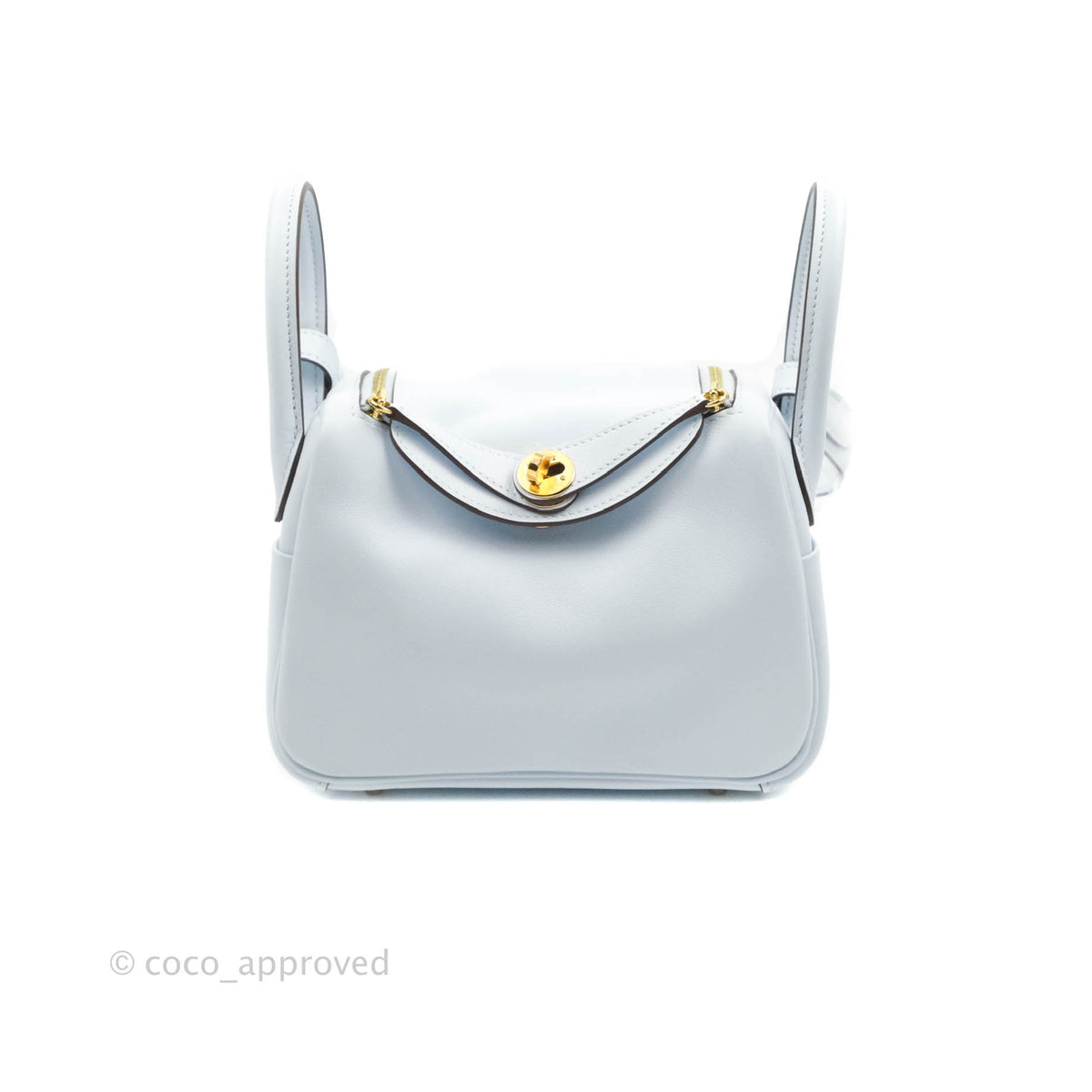 Hermès Lindy Mini in Swift Leather, Blue Brume Color GHW - Handbag Spa &  Shop