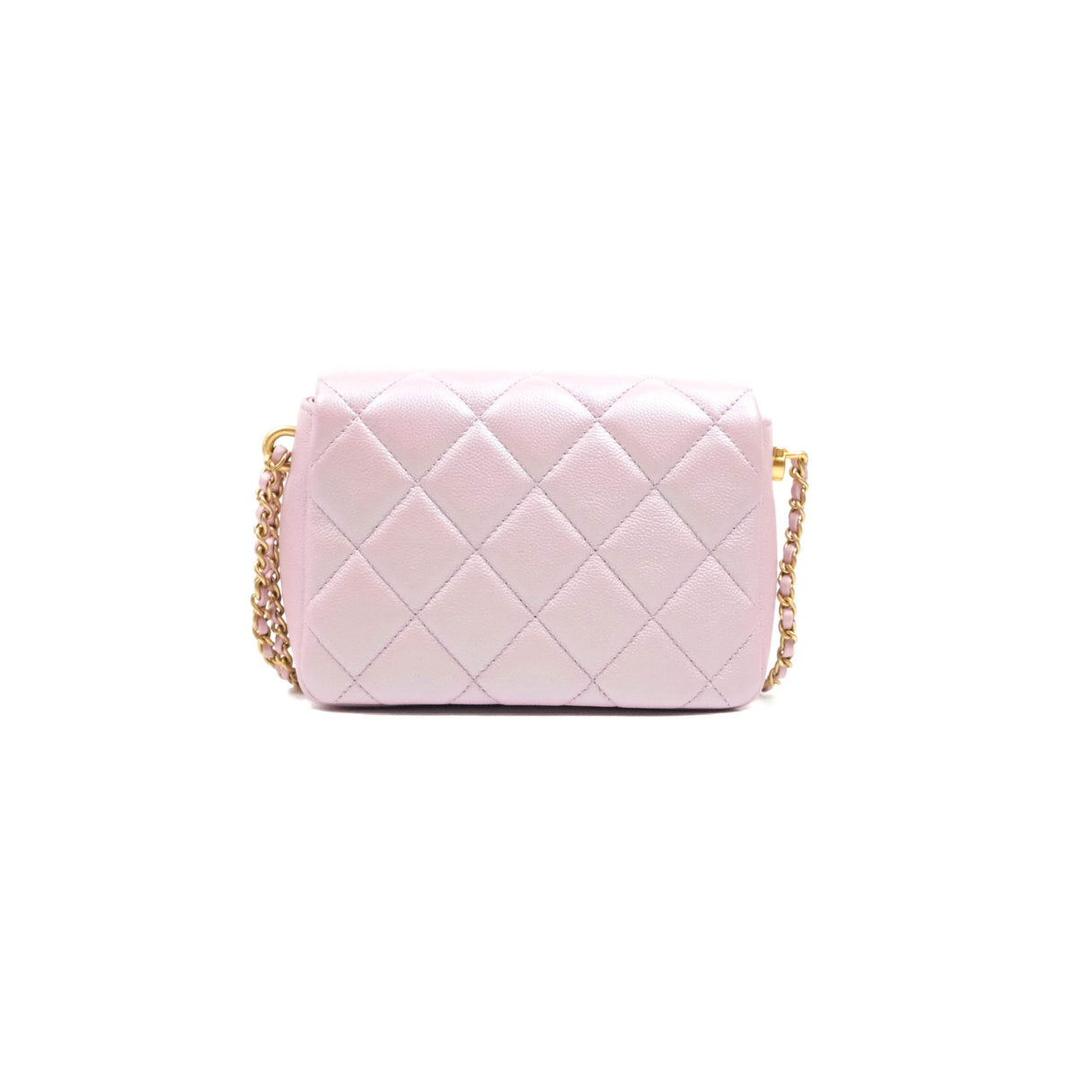 Chanel 2021 My Perfect CC Pink Iridescent Bucket Bag · INTO