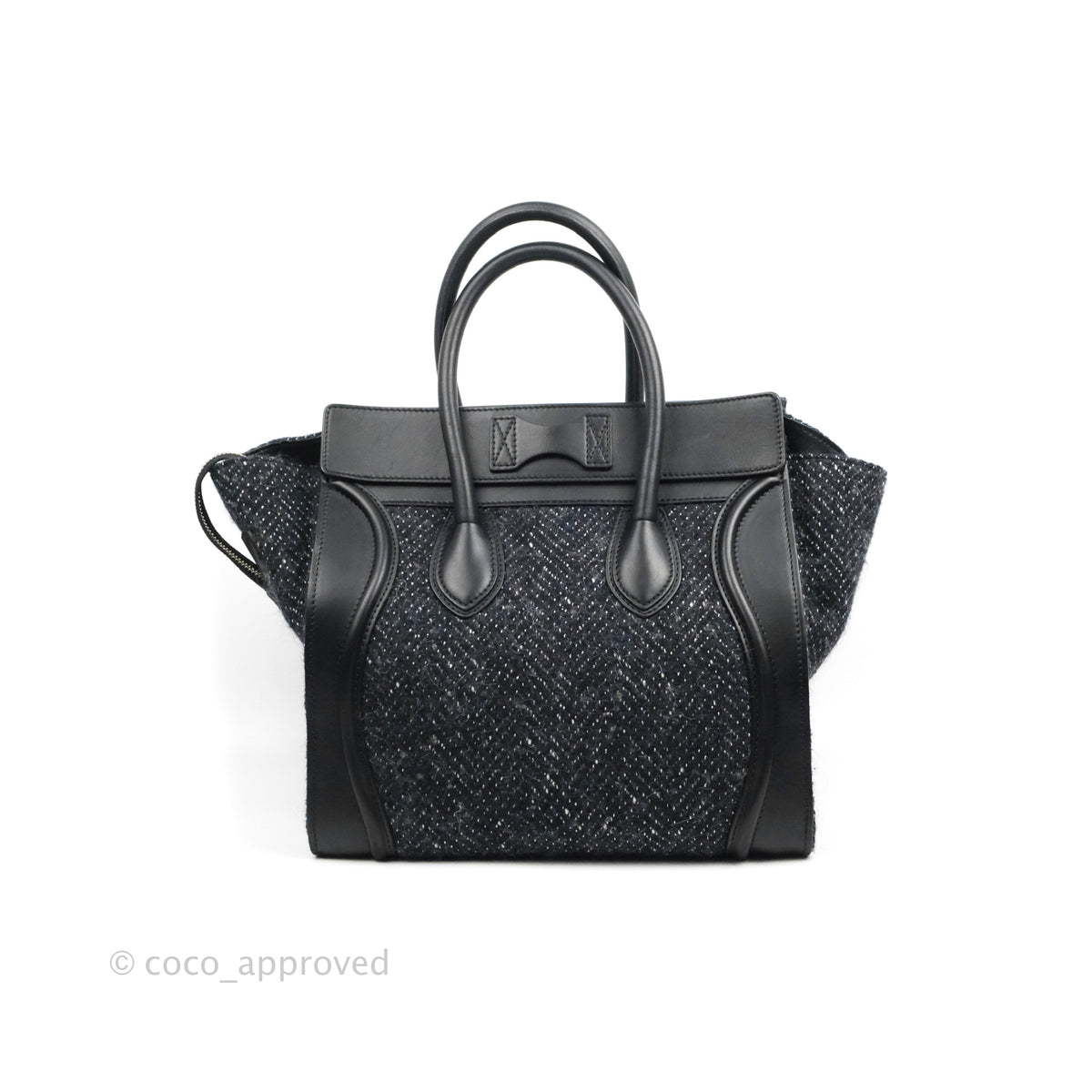 Celine tweed outlet bag