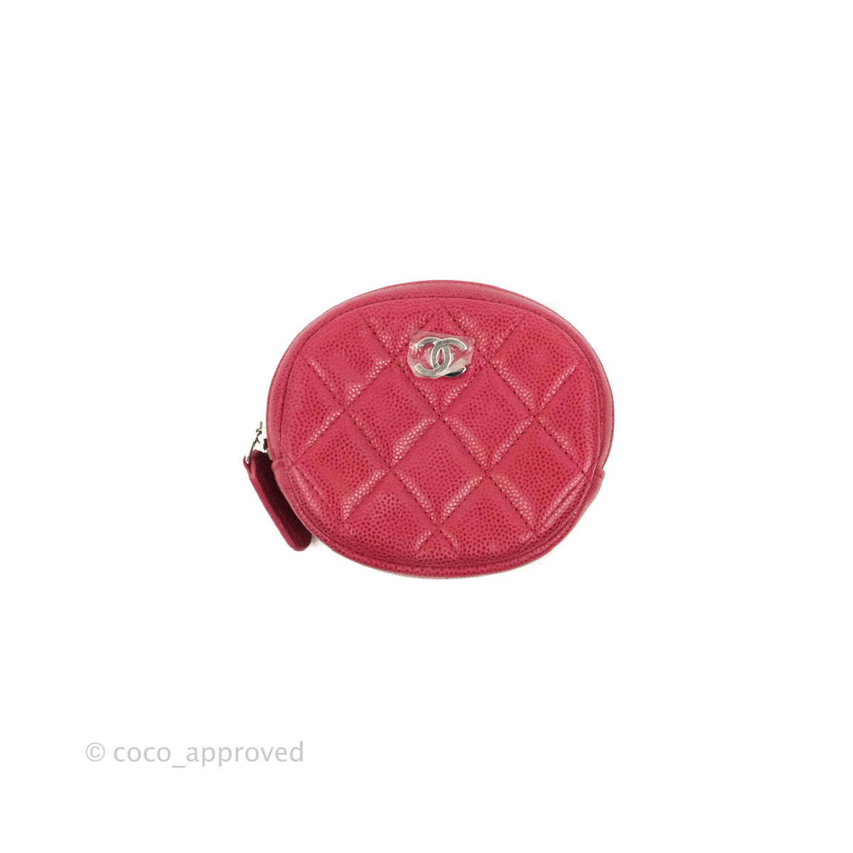 Chanel Round Coin Purse Red 18B