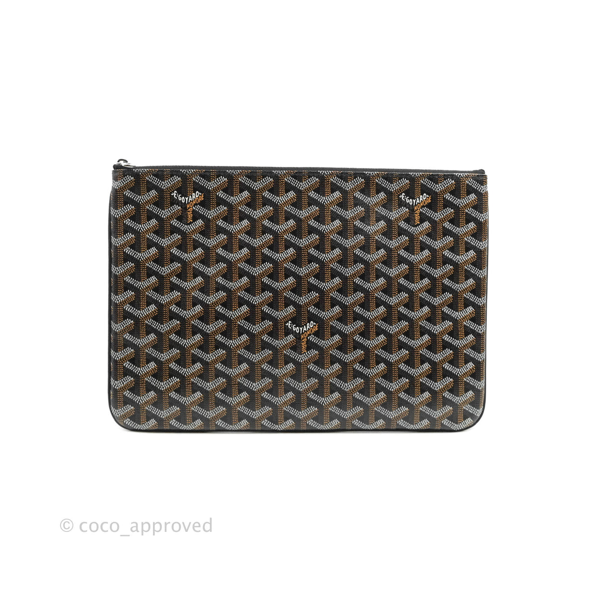 Goyard Senat Mgm Pocket Goyard Canvas & Chevroches Calfskin Silver Har –  Coco Approved Studio