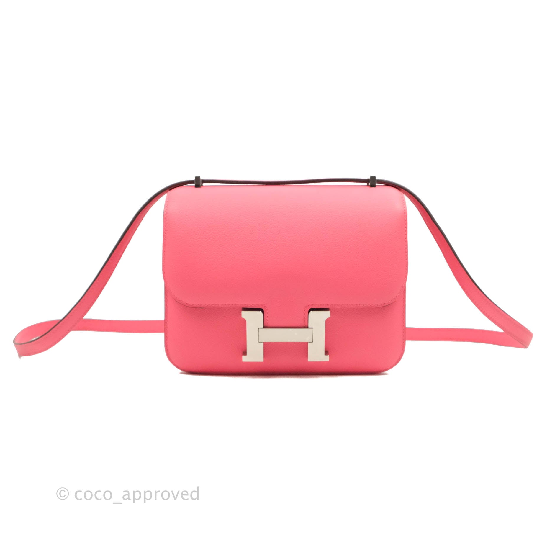 Brand New Hermes Constance 18 Rose Azalee Evercolor PHW Sold – Ruelamode