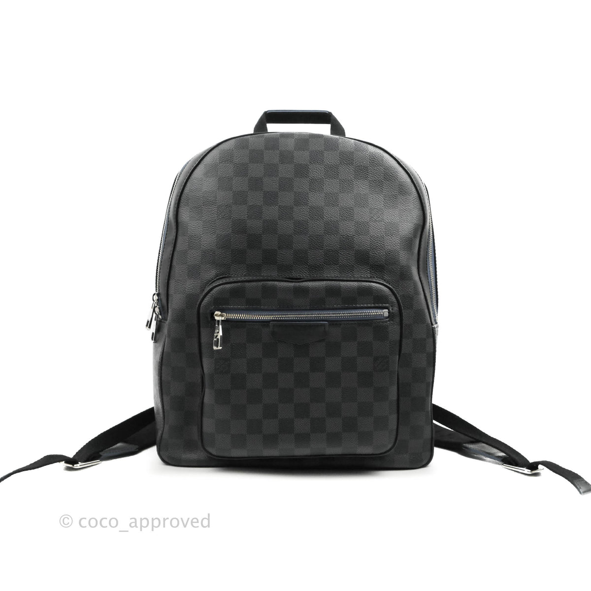 Louis Vuitton Josh Backpack Damier Graphite Pixel Gray in Coated