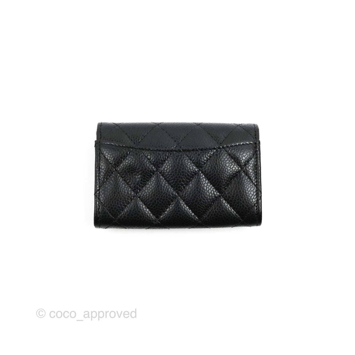 Chanel Classic Black Card Holder Caviar Gold Hardware – Coco