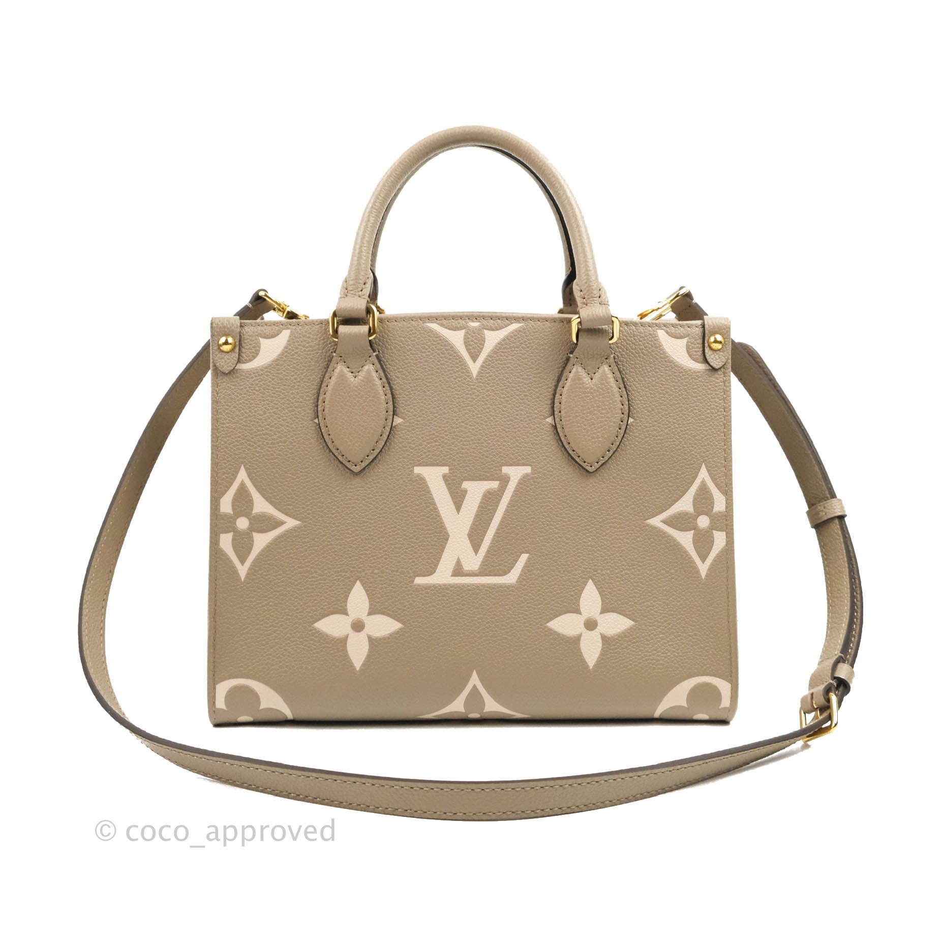 Louis Vuitton OnTheGo PM Monogram Empreinte Dove/Cream – Coco