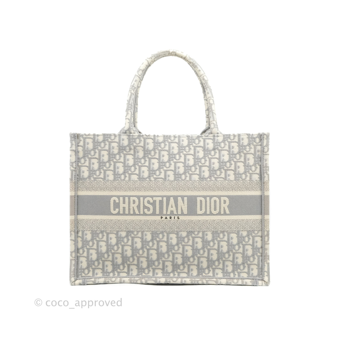 Christian Dior Medium (Old Small) Dior Navy Oblique Embroidery Canvas –  Coco Approved Studio