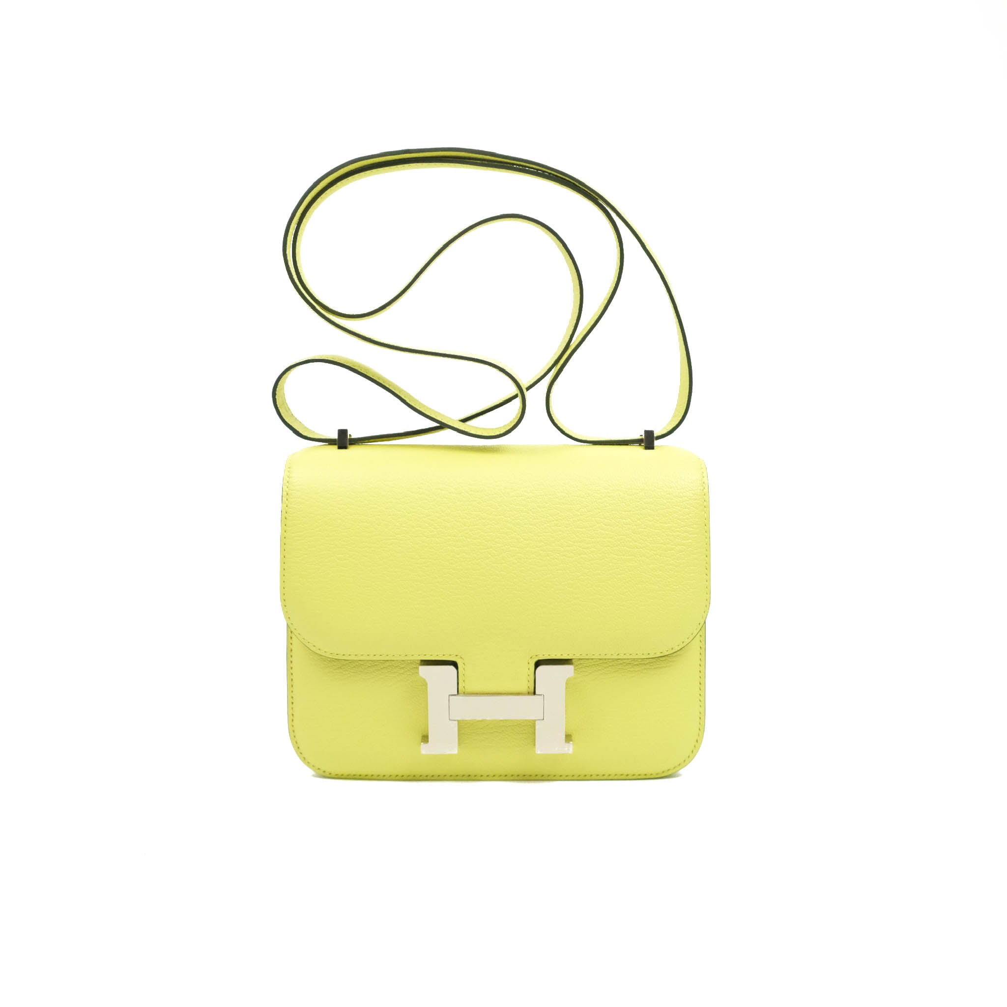 Hermes Constance Bag 18cm Lime Swift Gold Hardware