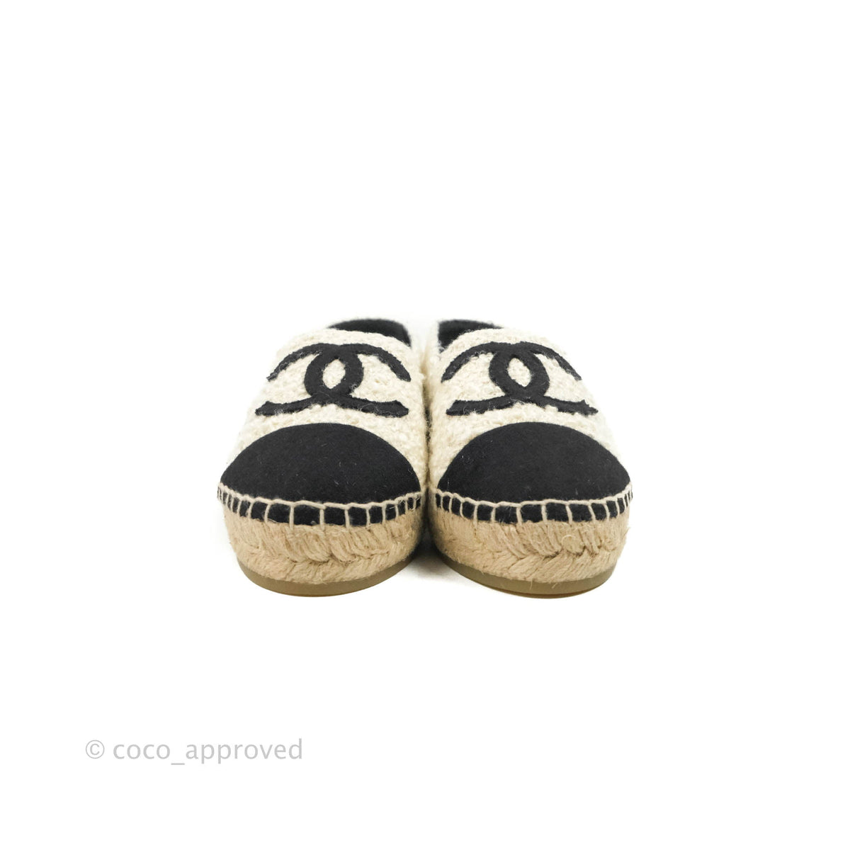 cc espadrilles multicolor tweed black grosgrain main image 1