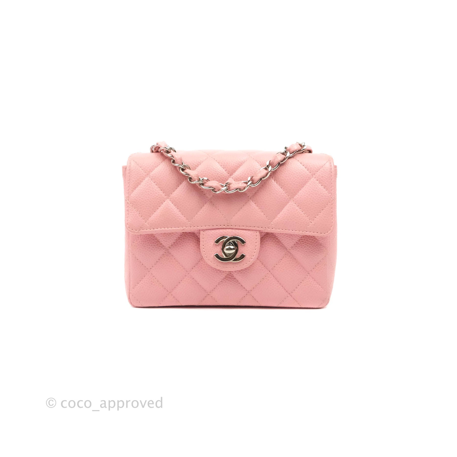 vegne ankel solid Chanel Quilted Vintage Mini Square Flap Pink Caviar Silver Hardware – Coco  Approved Studio
