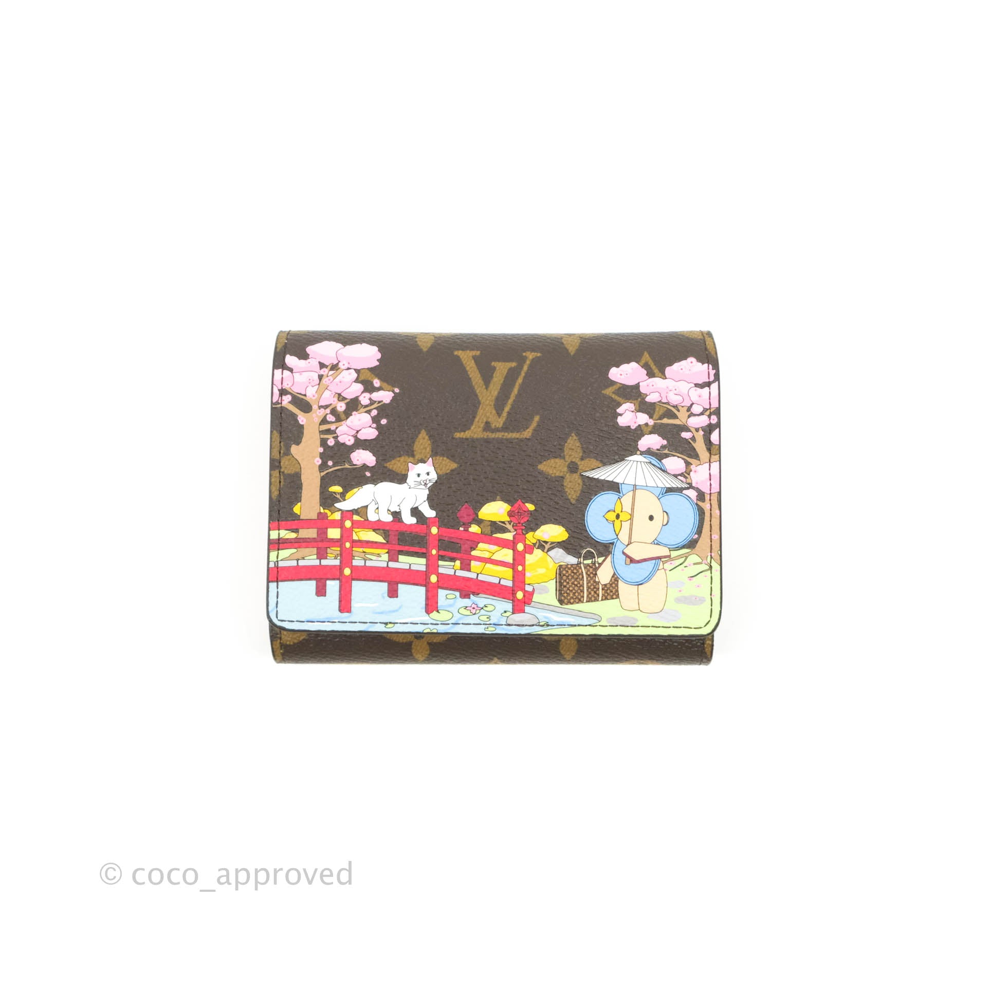Louis Vuitton Limited Edition Monogram Canvas 2021 Christmas Animation  Japanese Garden Victorine Wallet - Yoogi's Closet
