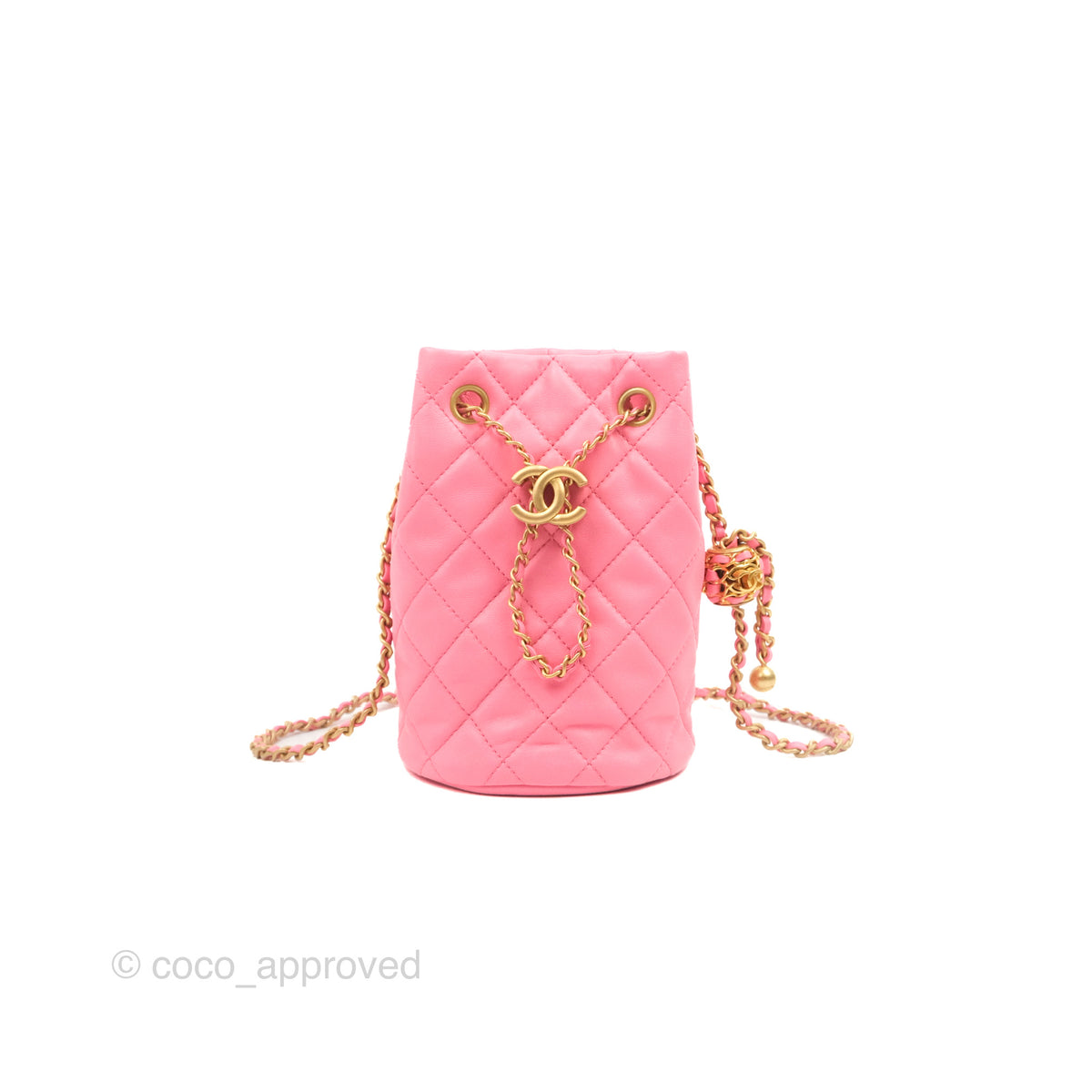 Chanel Drawstring Bucket Bag Pink Tweed – ＬＯＶＥＬＯＴＳＬＵＸＵＲＹ