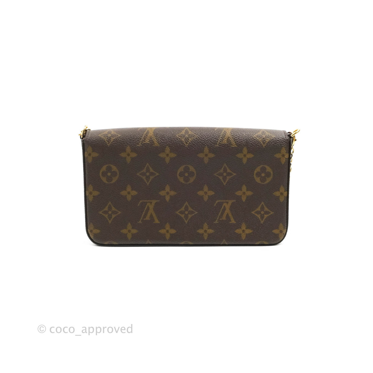 Buy Pre-owned & Brand new Luxury Louis Vuitton Felicie Monogram Canvas Pochette  Chain Wallet Online