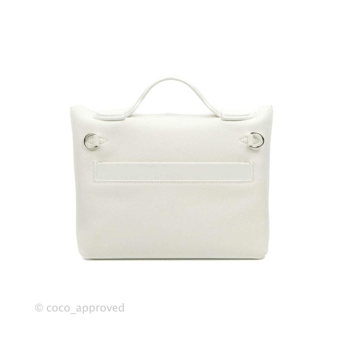 Hermès 24/24 21 Mini Blanc Evercolour Swift Palladium Hardware