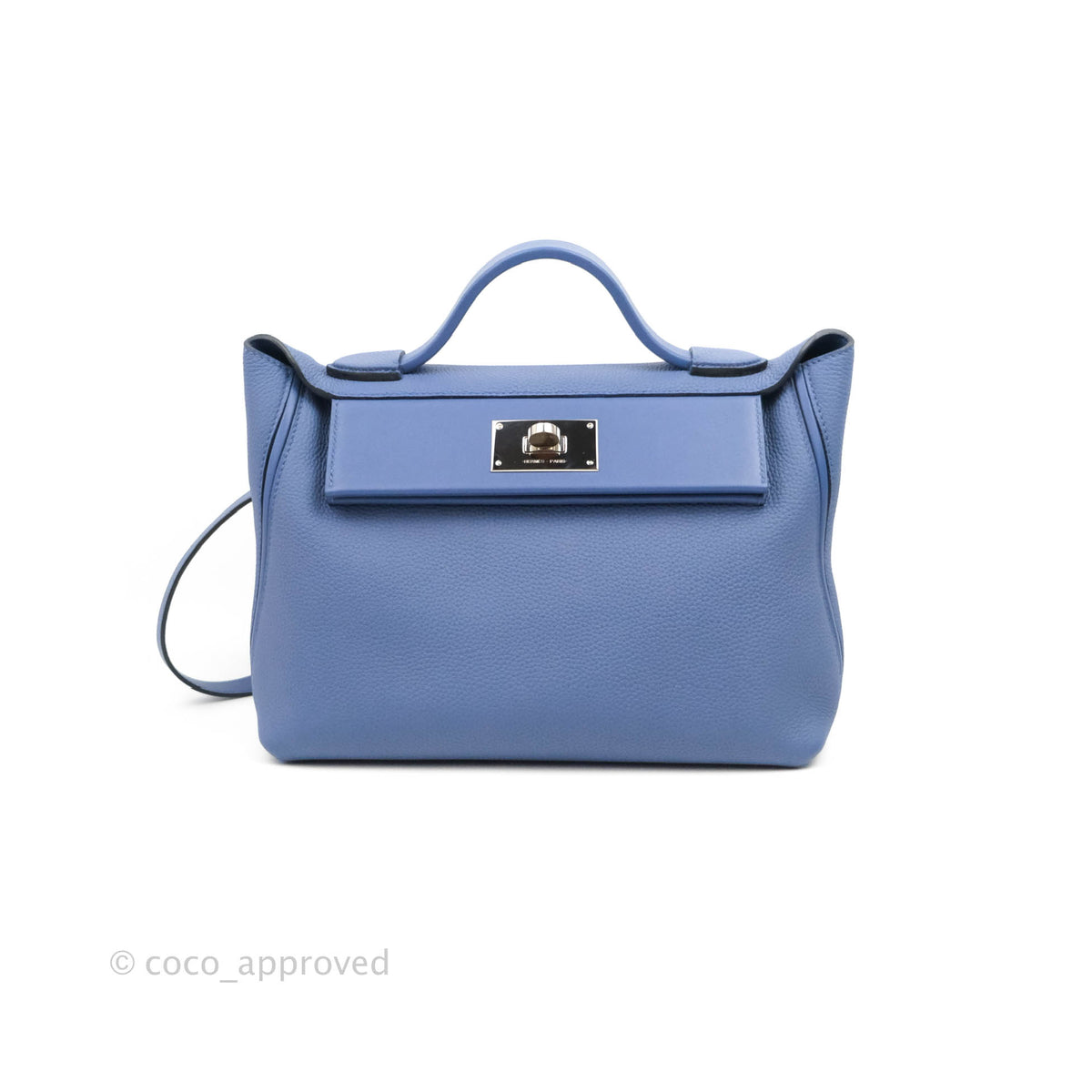 Hermes Deep Blue Togo Leather Gold Hardware 24/24 29 Bag Hermes