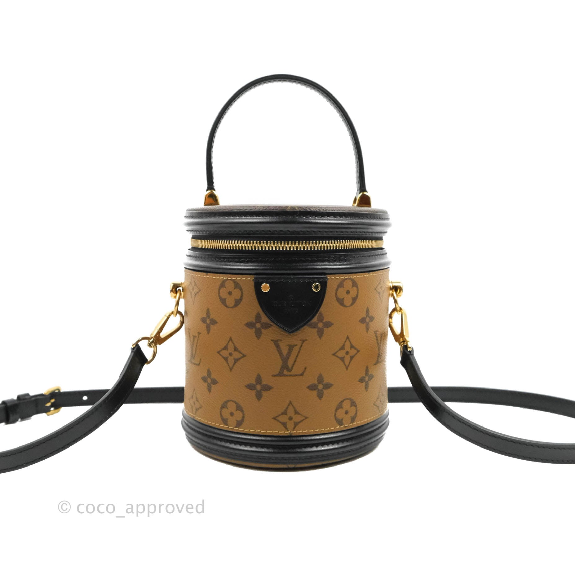 Louis Vuitton Toupie Handbag Monogram Canvas Brown 5456686