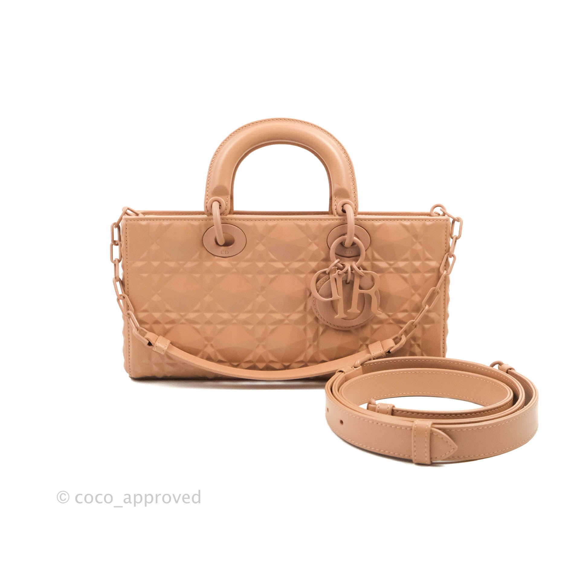 Dior Lady D-Joy Bag Rose Des Vents Cannage Calfskin with Diamond Motif –  Coco Approved Studio